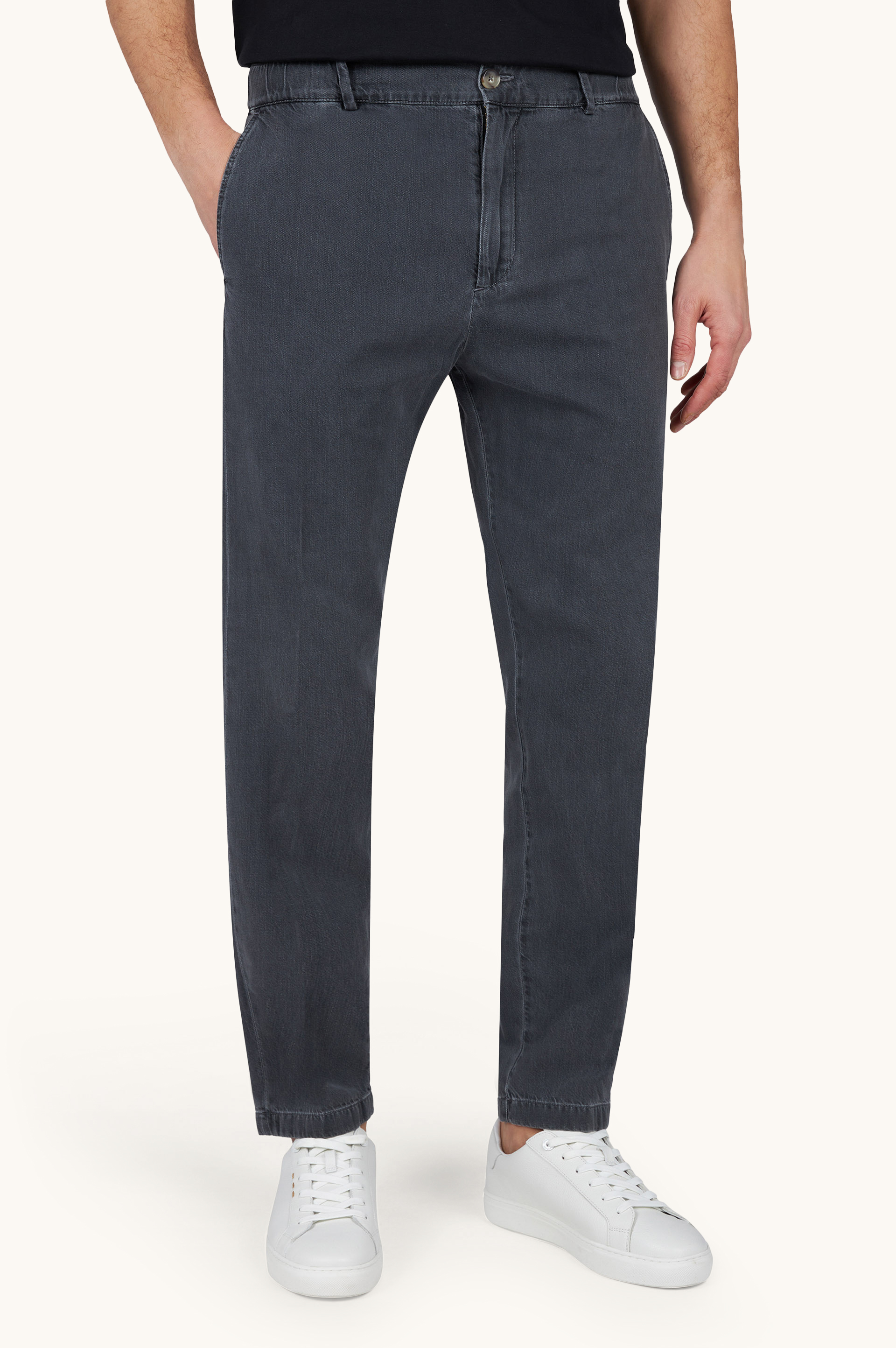 Chinohose X‑Soft aus Denim image number 0