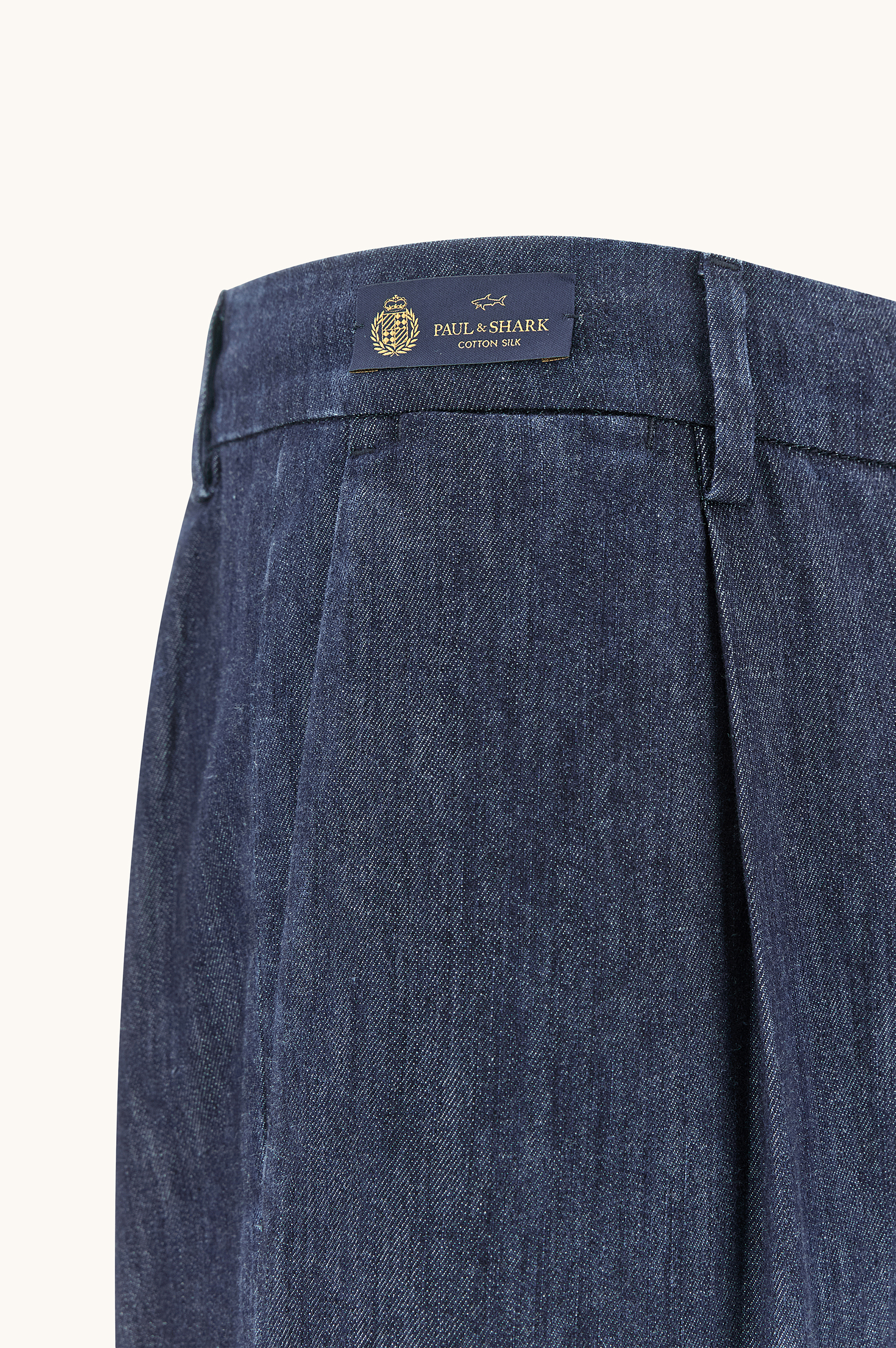 Chinohose aus Seiden‑ und Baumwoll‑Denim image number 2