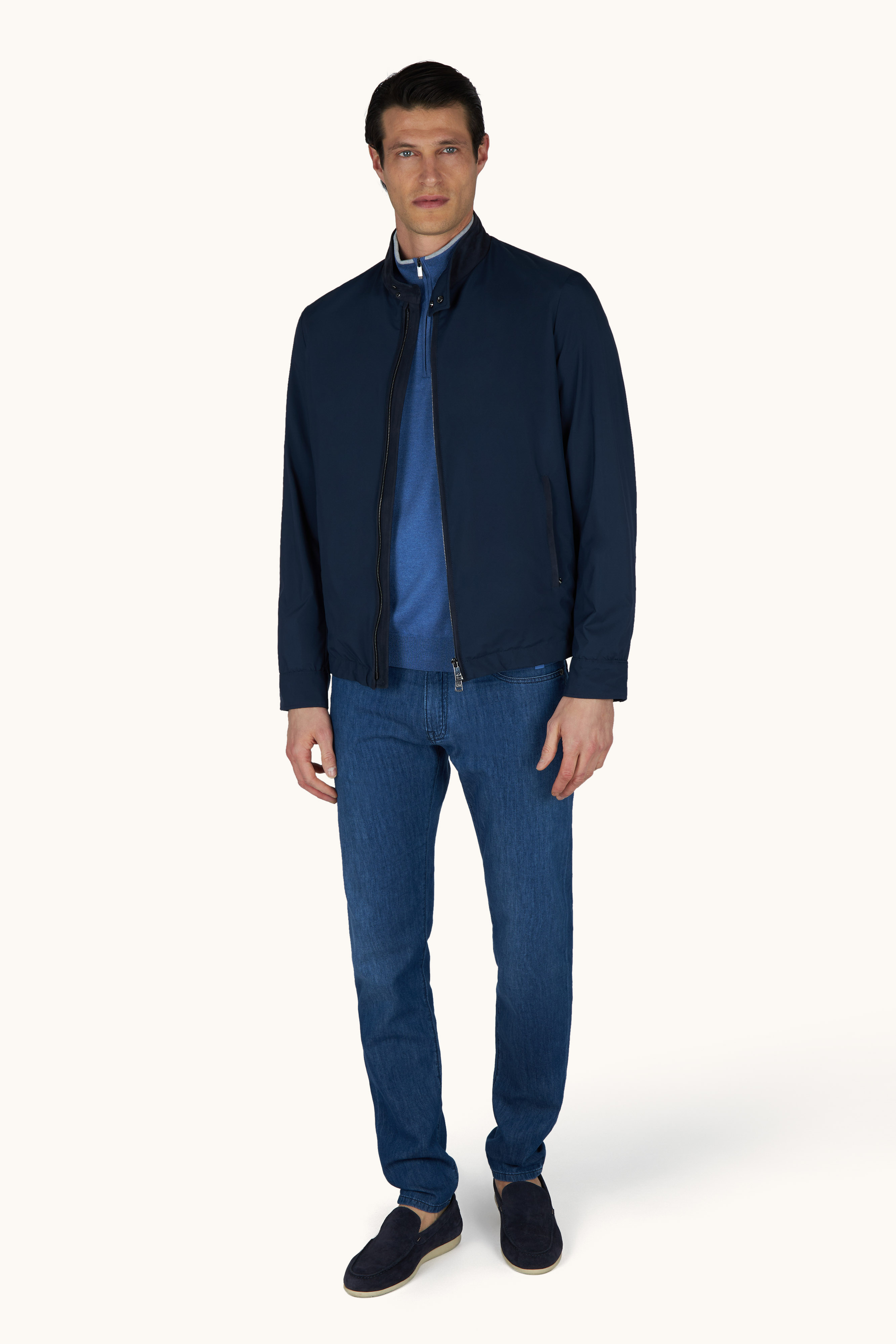 丝棉牛仔布牛仔裤 image number 2