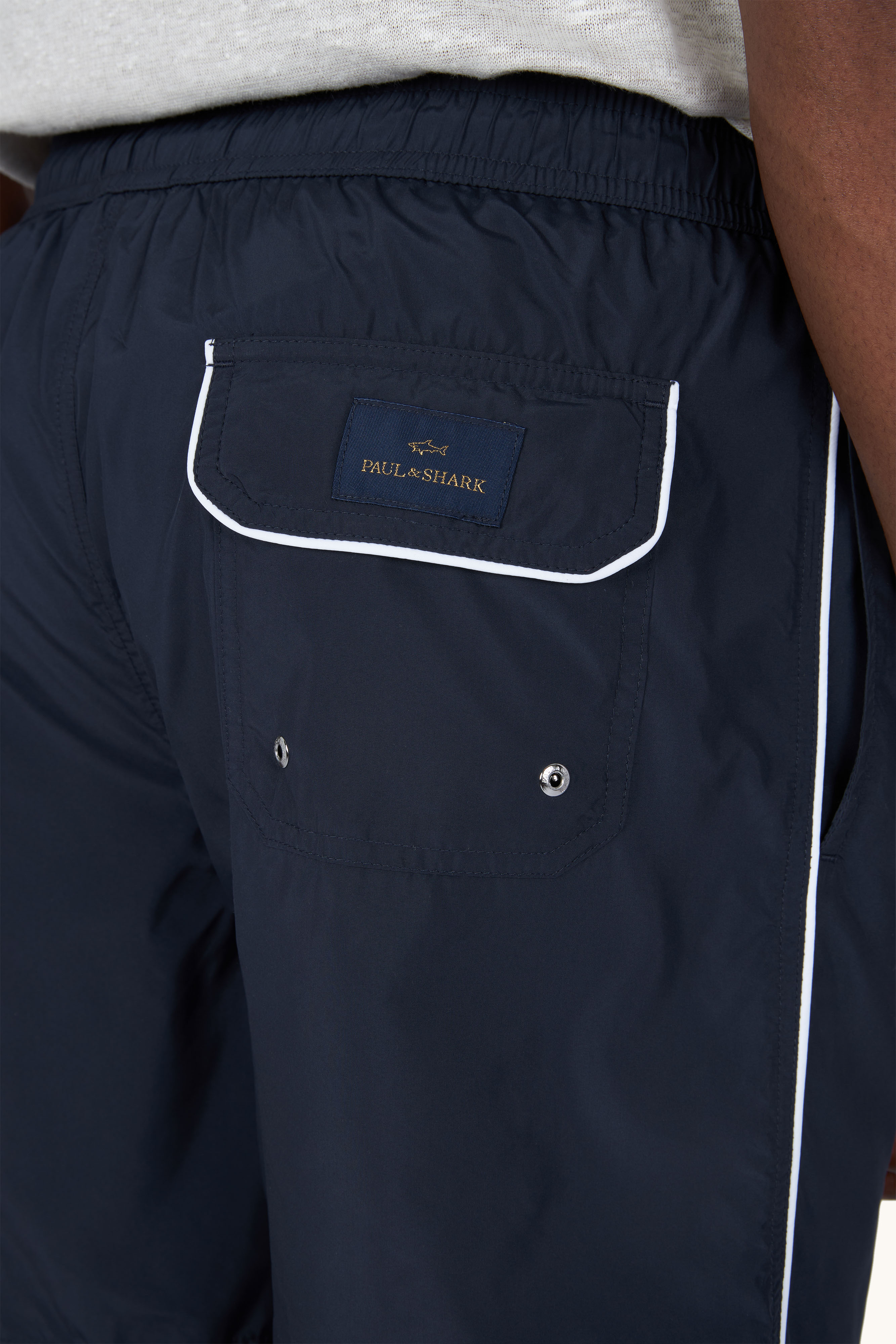 Costume da bagno Portofino in Microfibra con ricamo logo image number 4