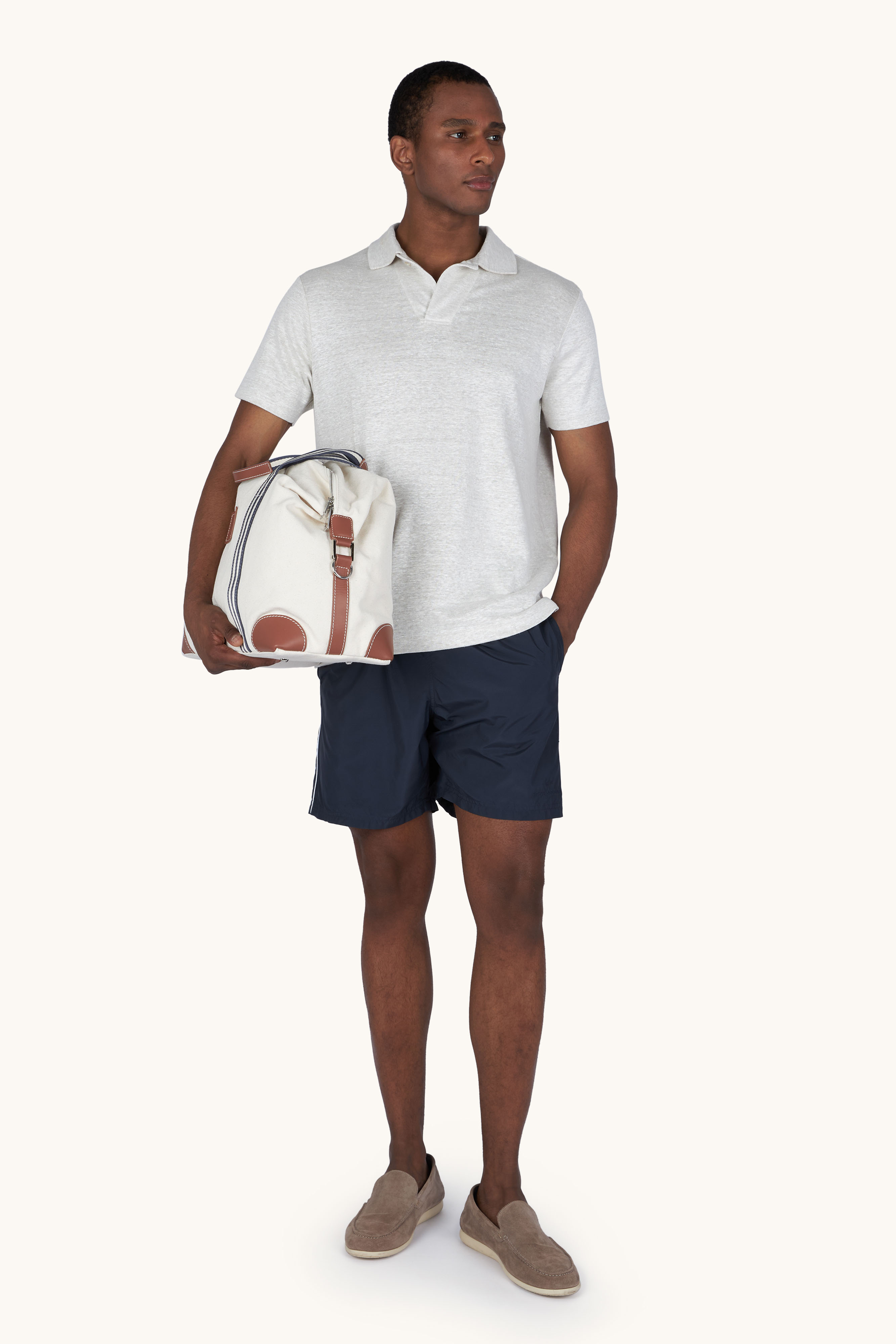 Costume da bagno Portofino in Microfibra con ricamo logo image number 2