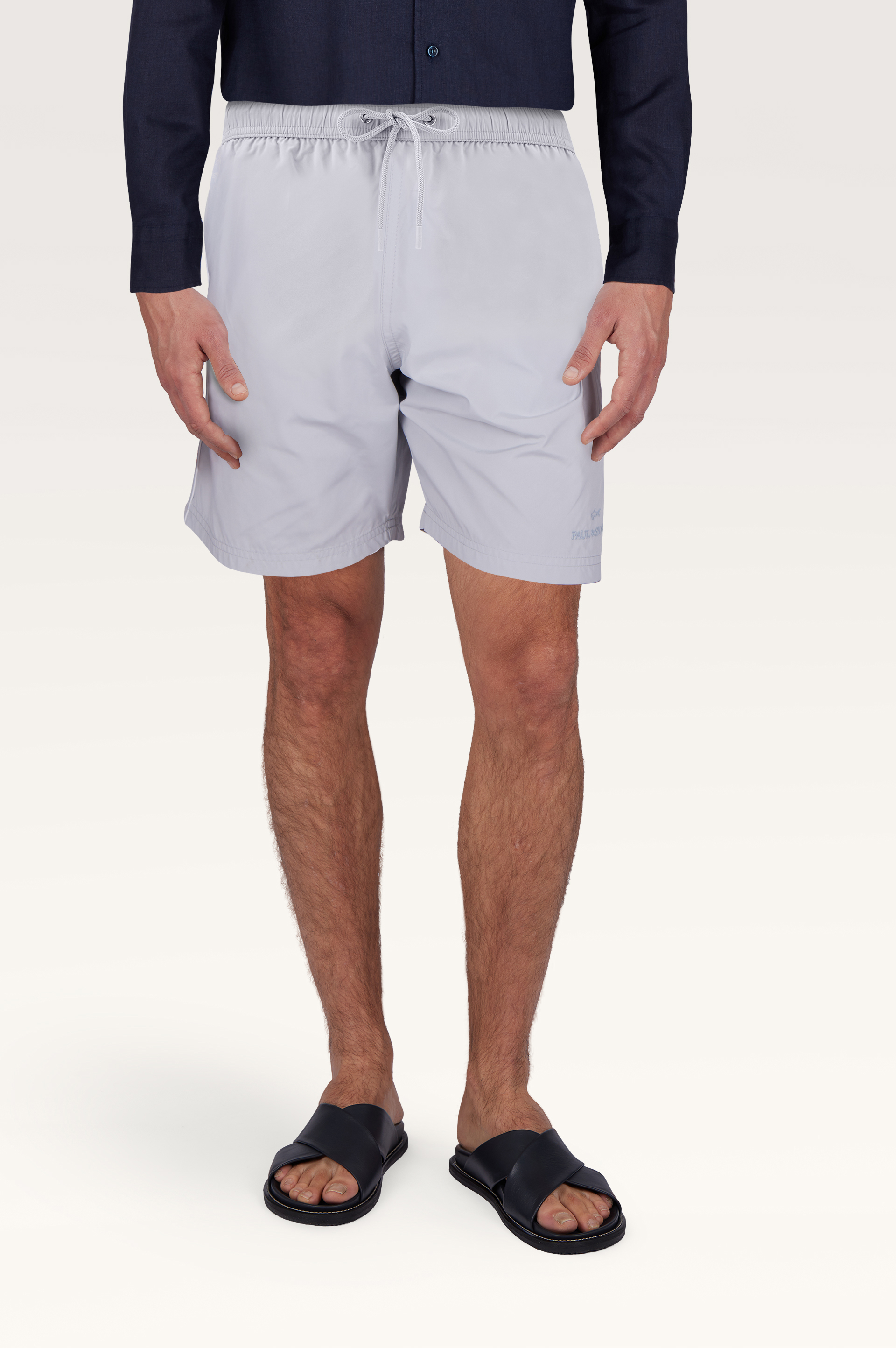 Купальник из микрофибры с вышивкой логотипа image number 0