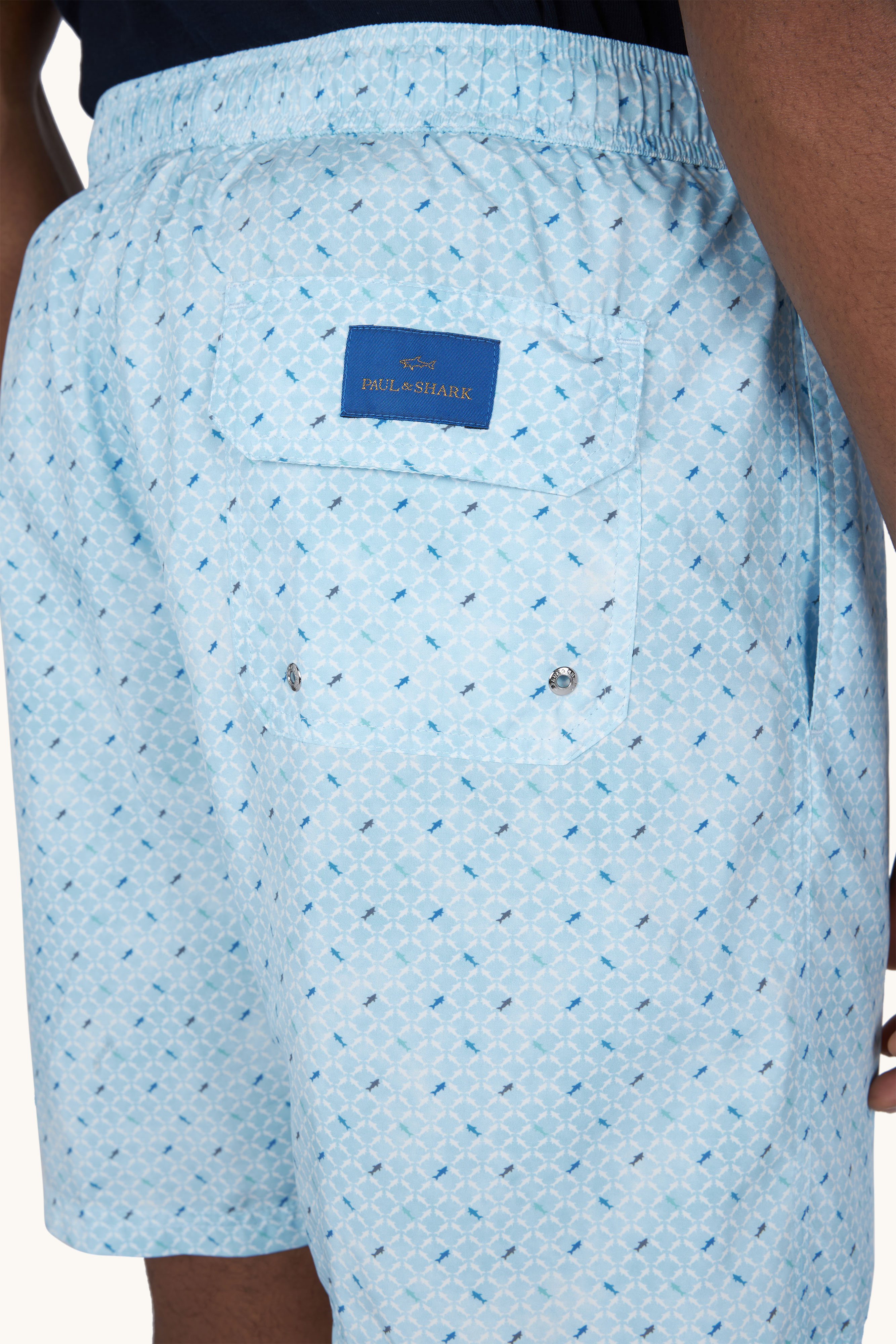 Costume da bagno Portofino con stampa Micro Shark Geometry image number 4