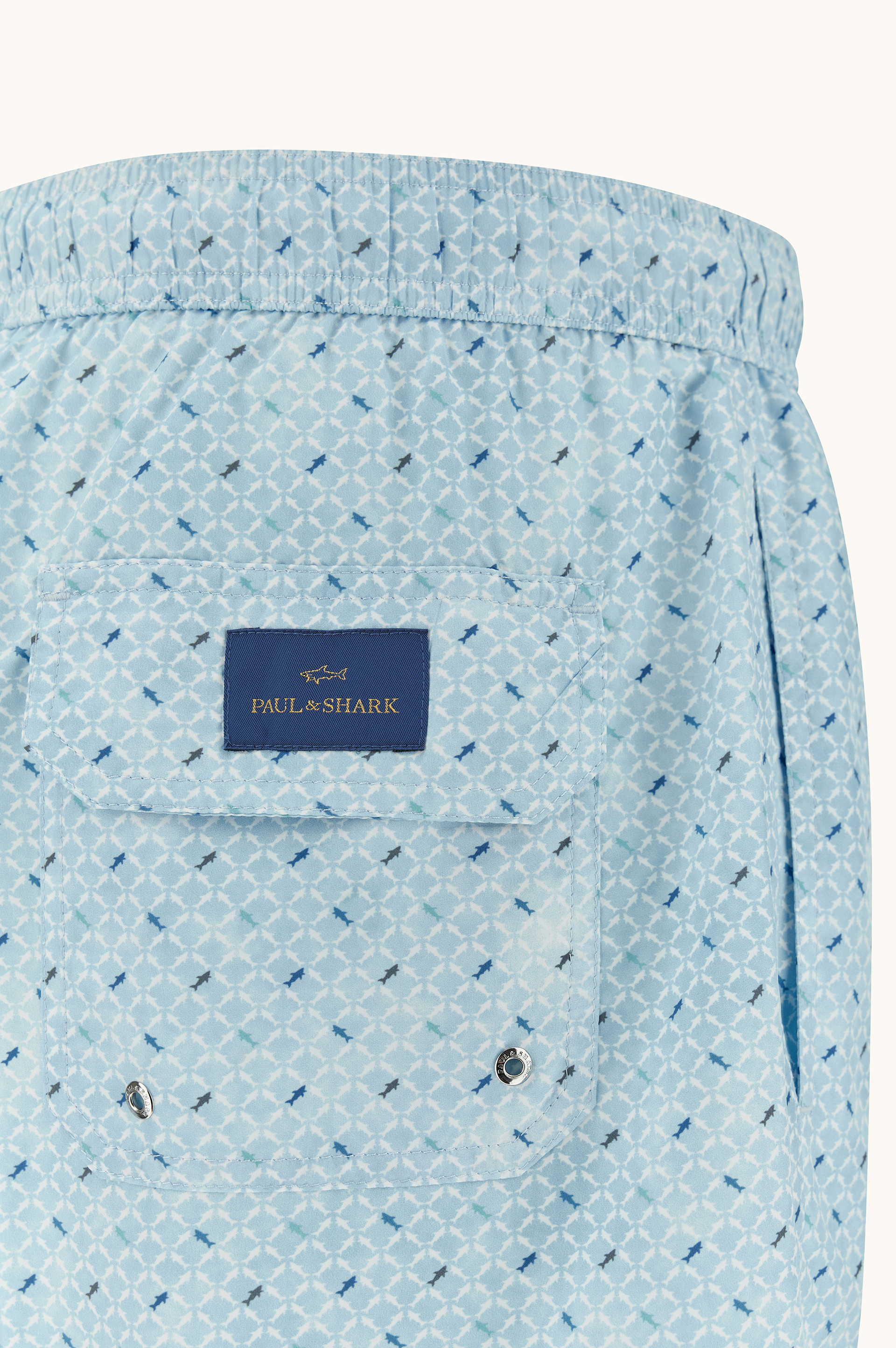 Swimwear with Micro Shark Geometry print image number 1