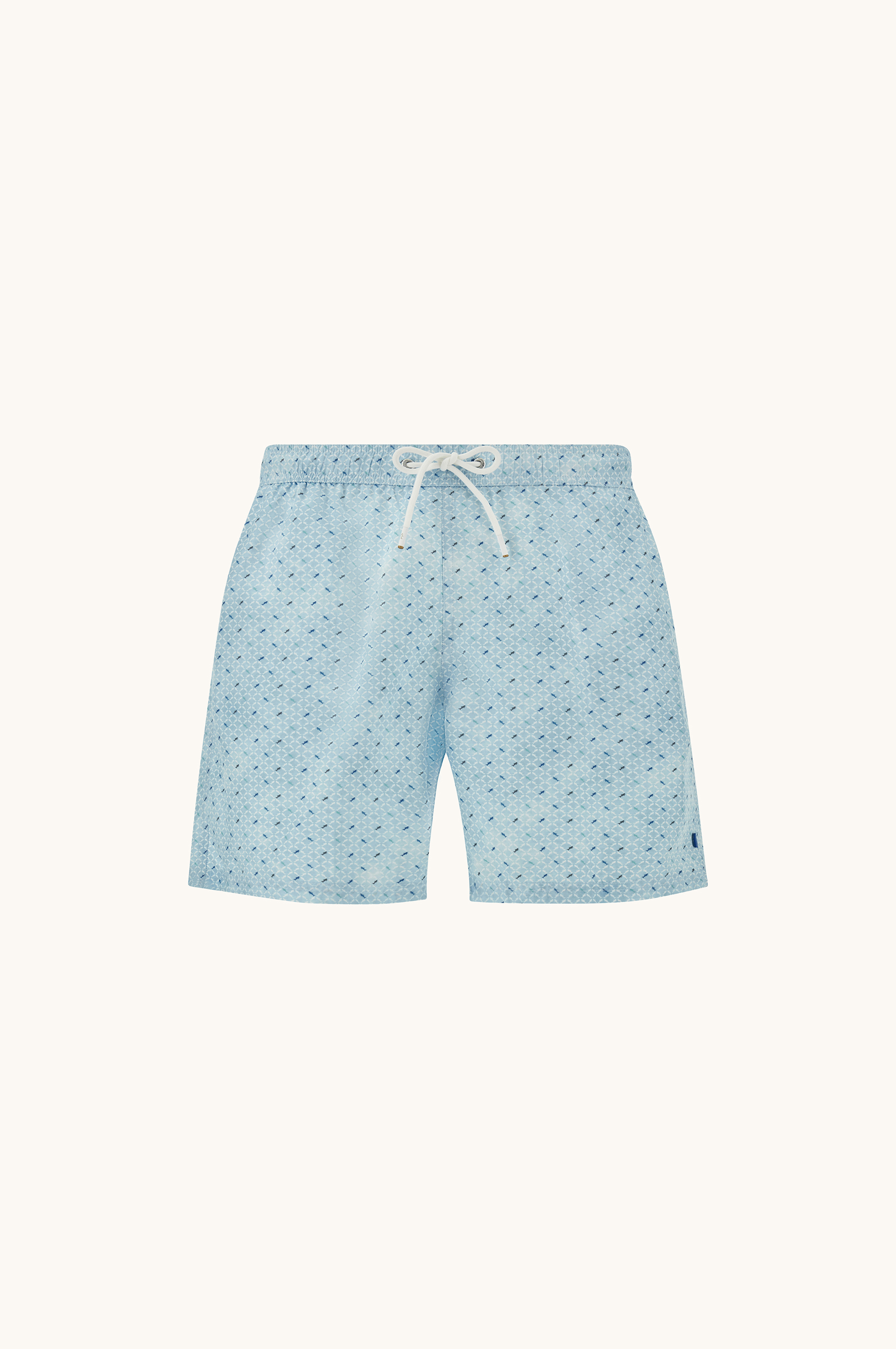 Swimwear with Micro Shark Geometry print image number 0