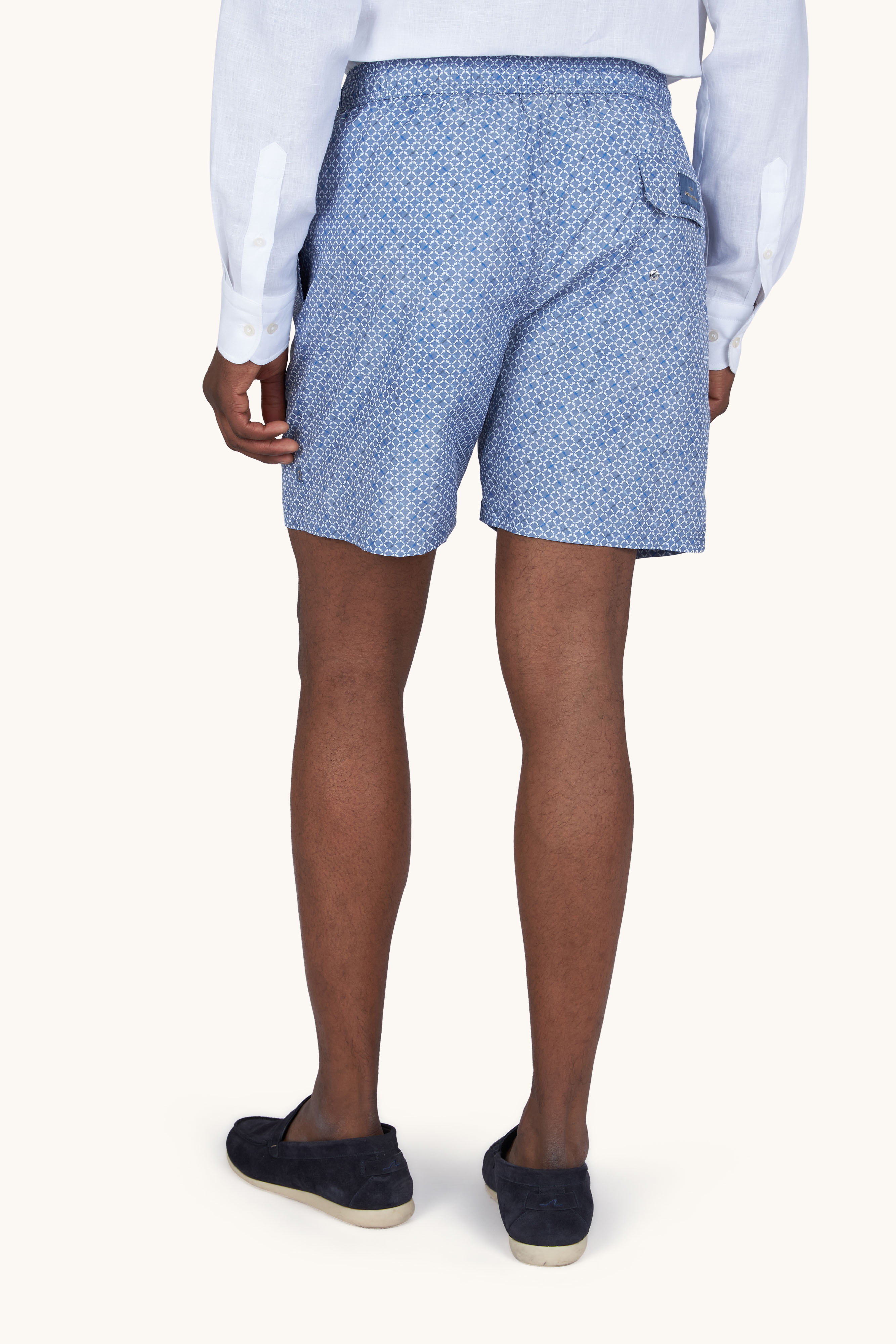 Costume da bagno Portofino con stampa Micro Shark Geometry image number 3