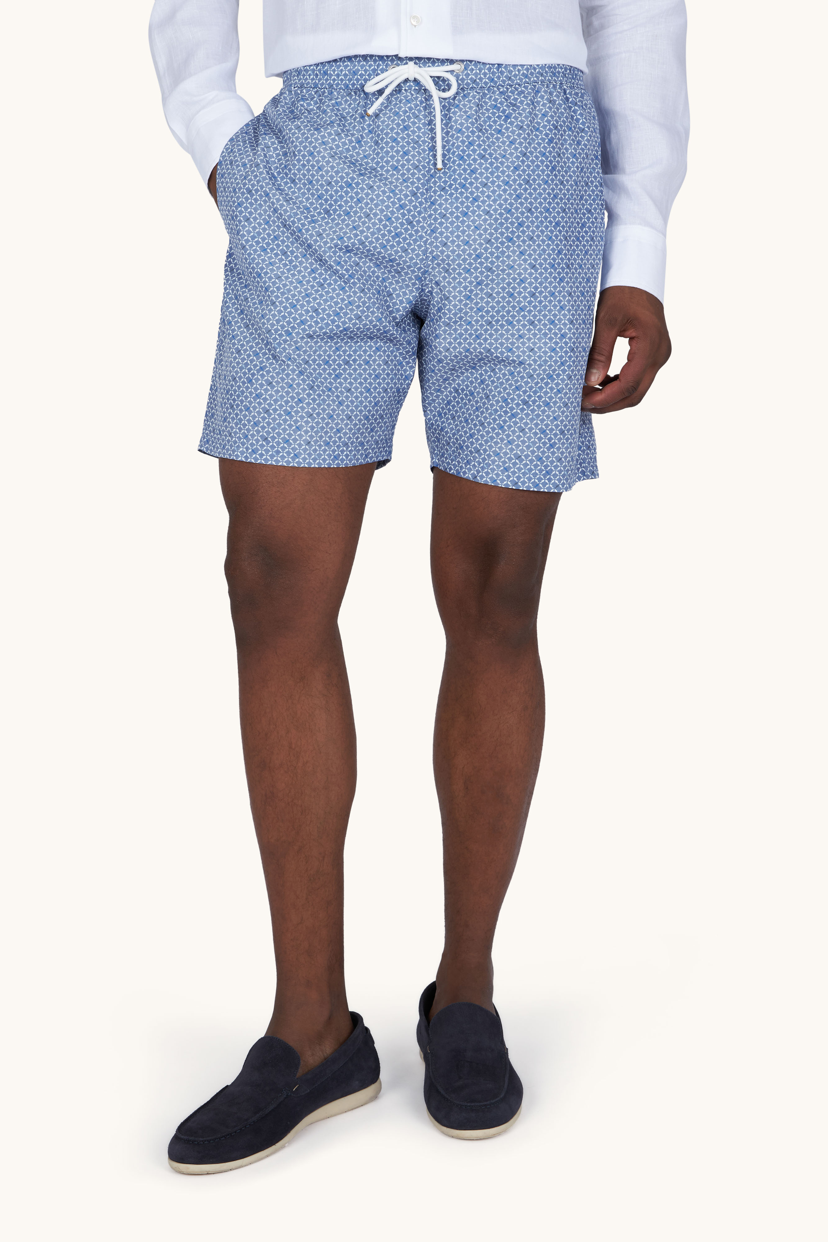 Costume da bagno Portofino con stampa Micro Shark Geometry image number 0