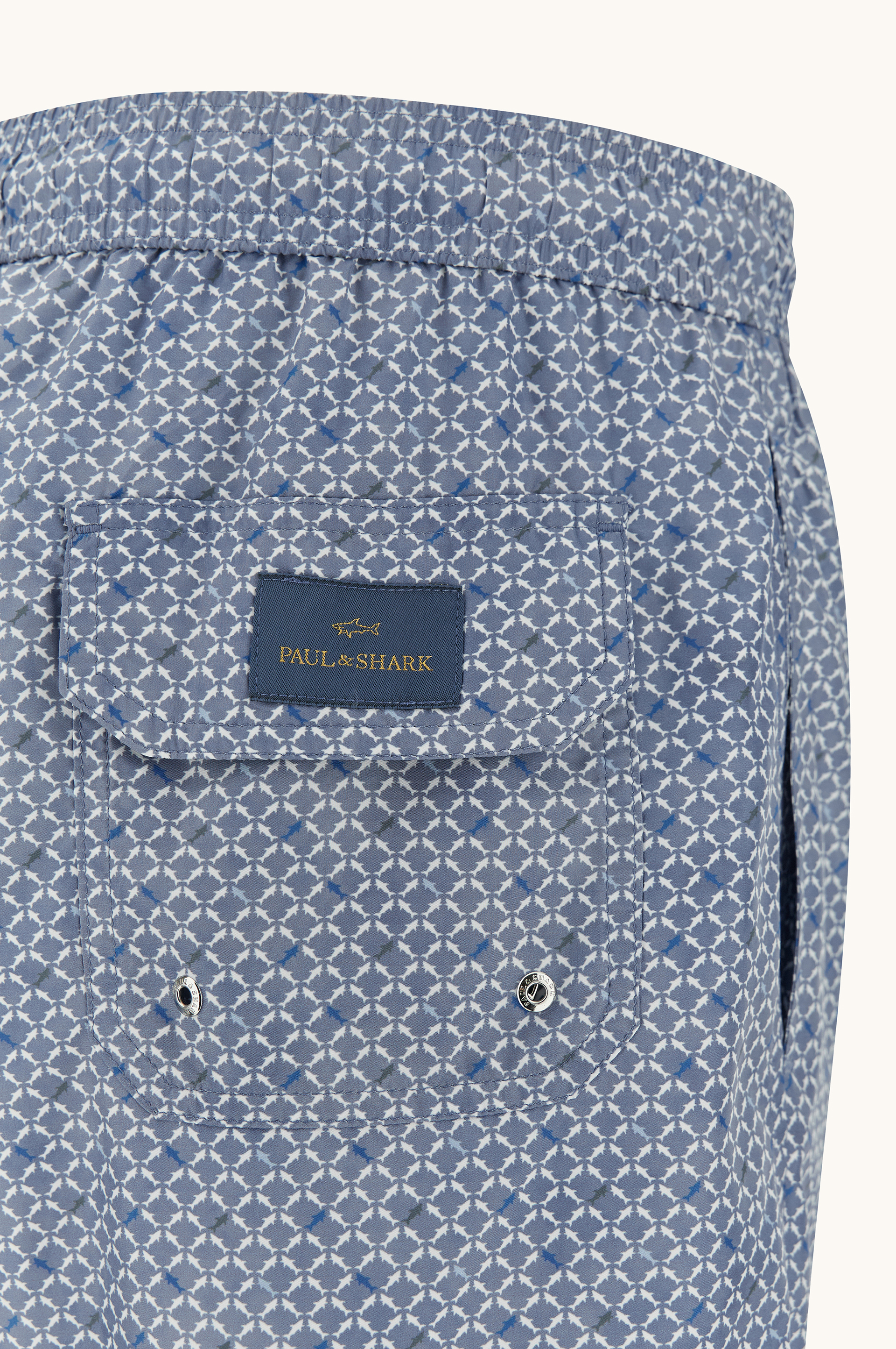 Swimwear with Micro Shark Geometry print image number 1