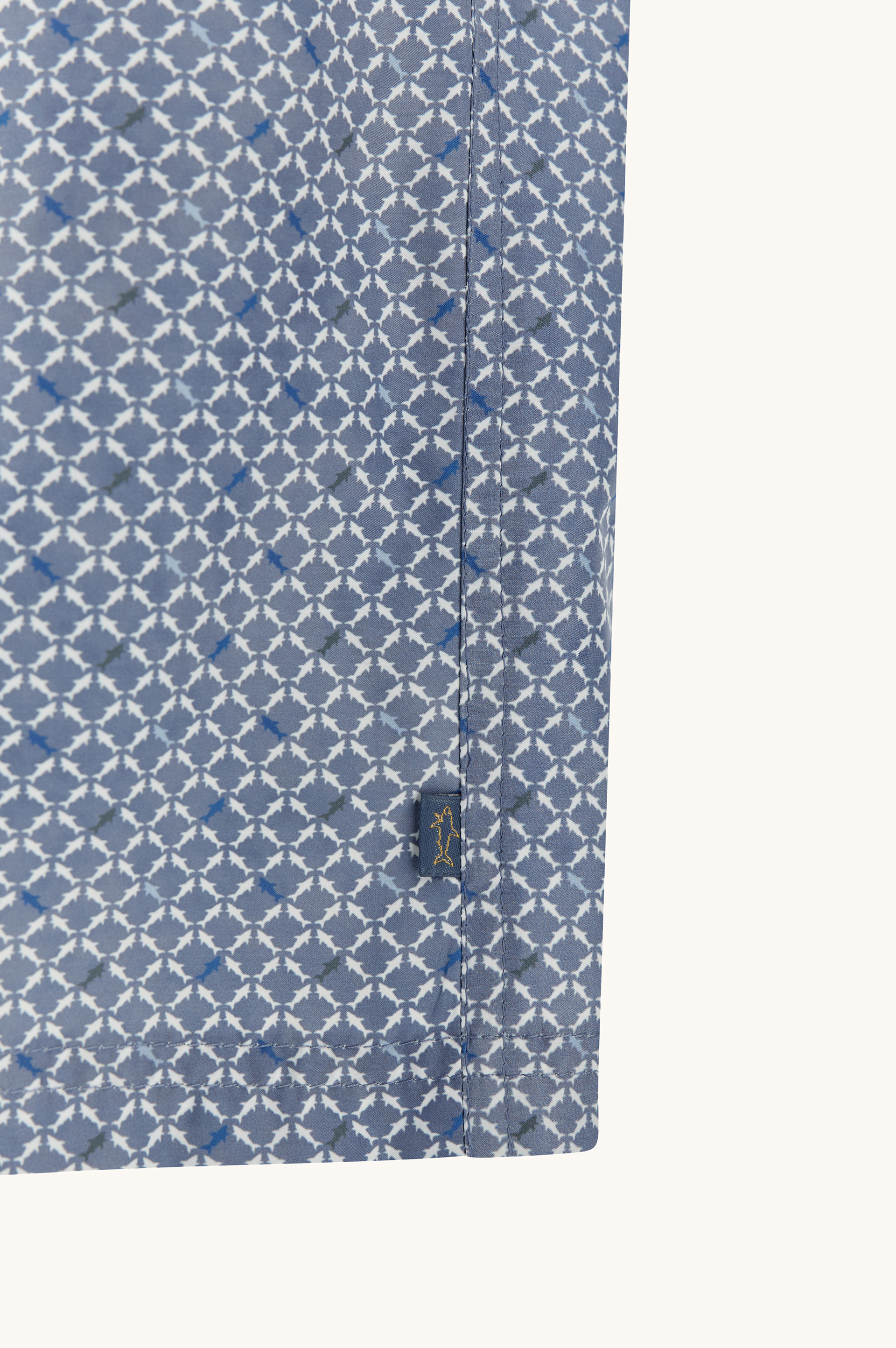 Swimwear with Micro Shark Geometry print image number 2