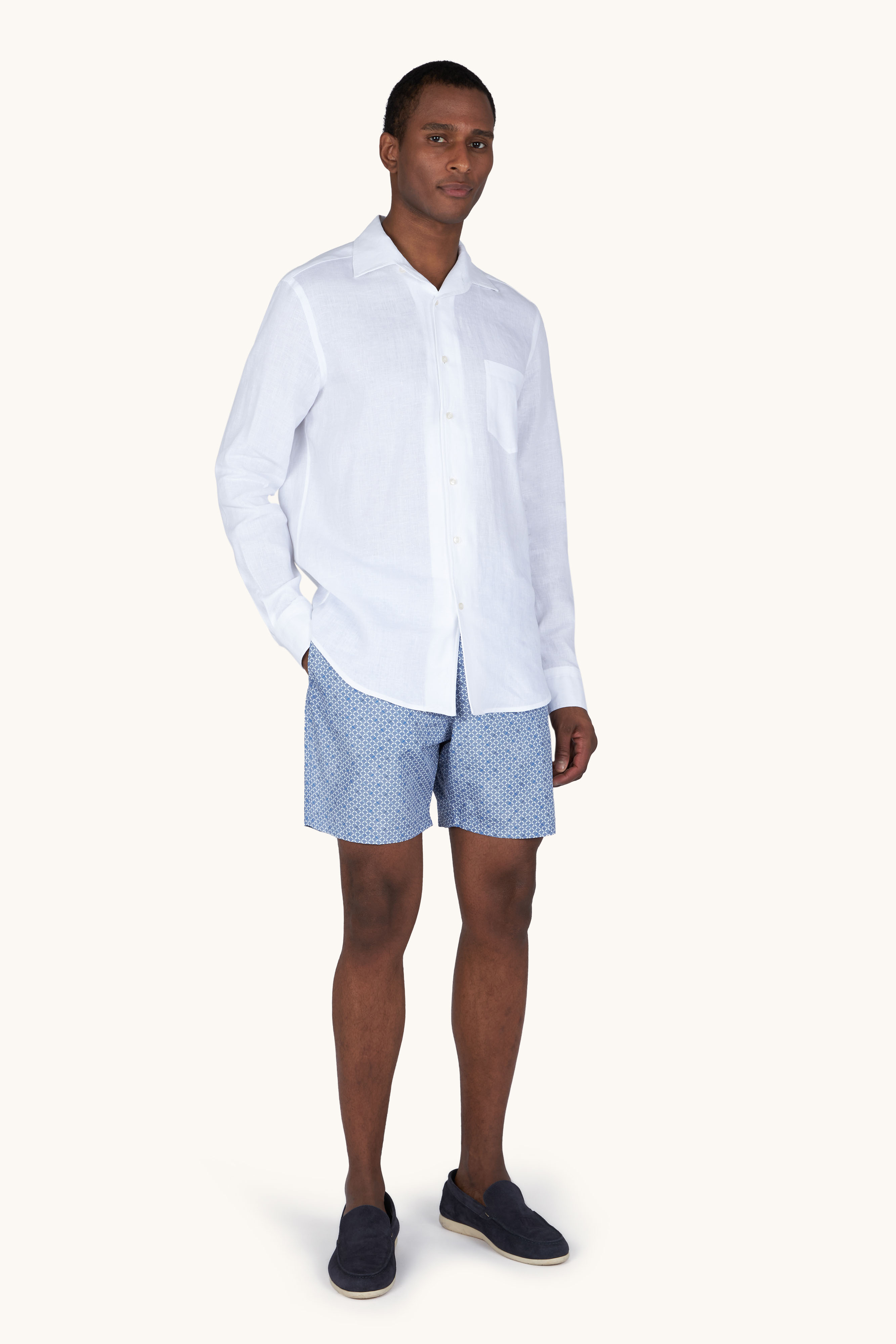 Costume da bagno Portofino con stampa Micro Shark Geometry image number 2