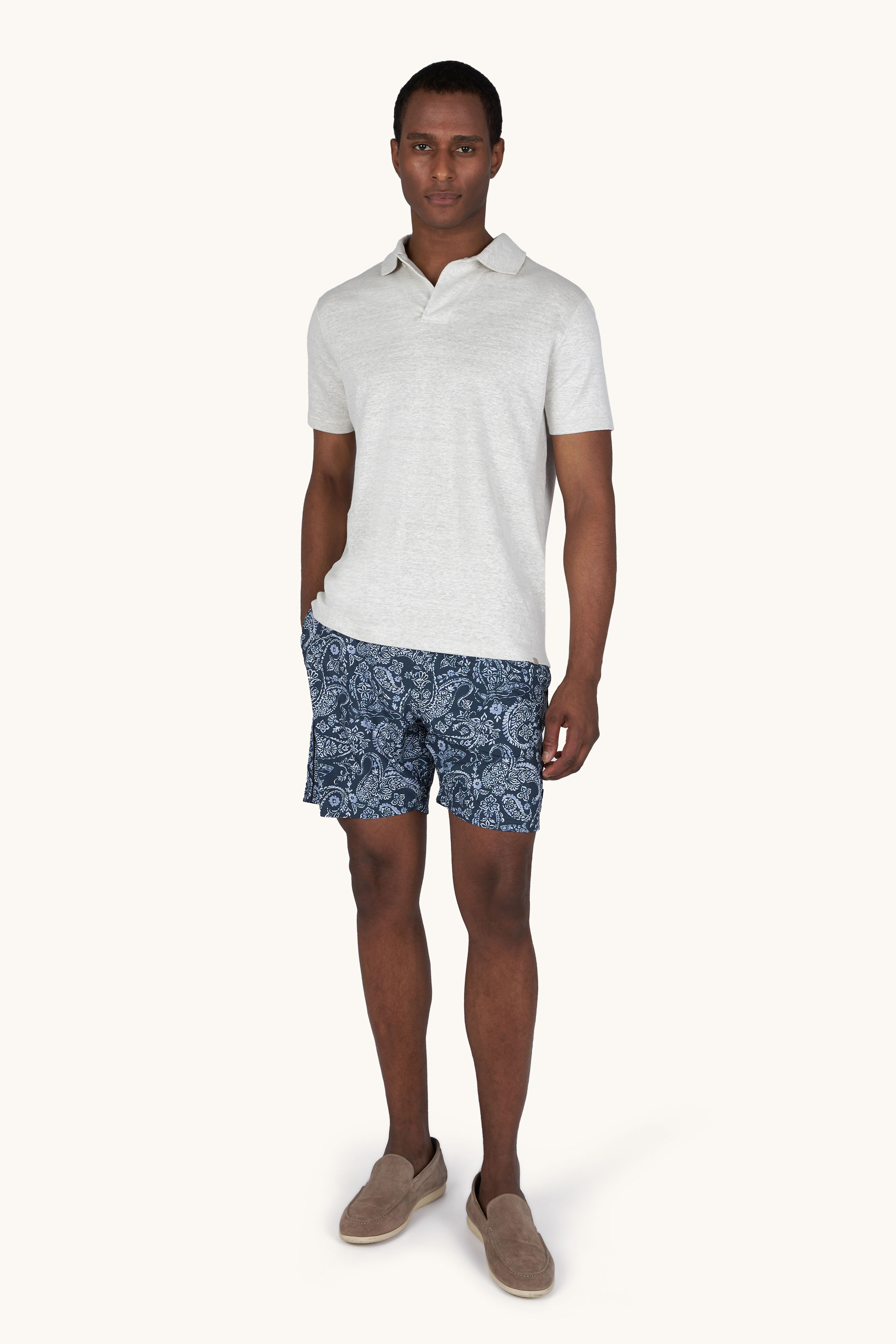 Traje de ba&ntilde;o Portofino con estampado Shark Paisley image number 2