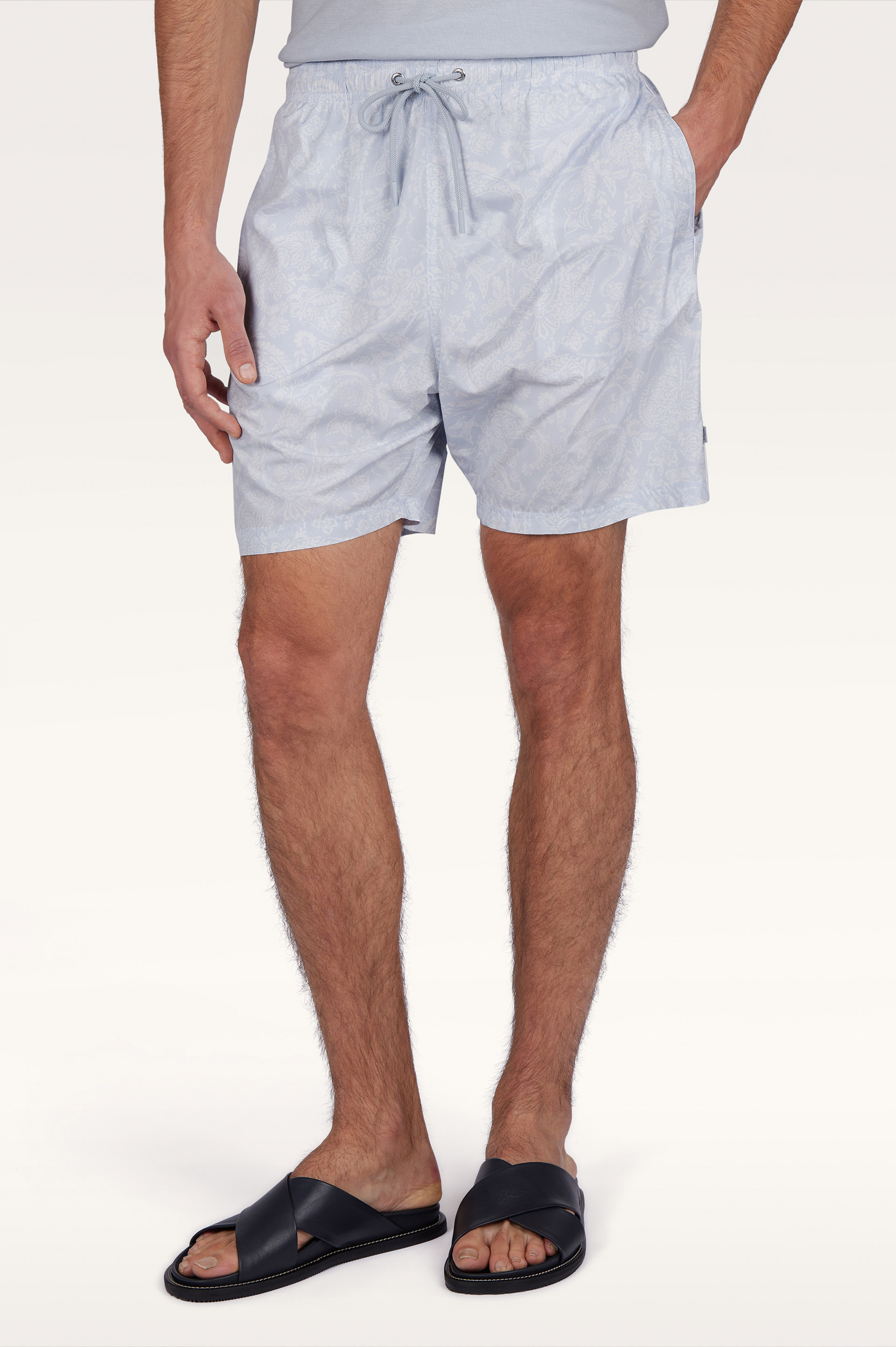 Badehose mit Shark‑Paisley‑Print image number 0