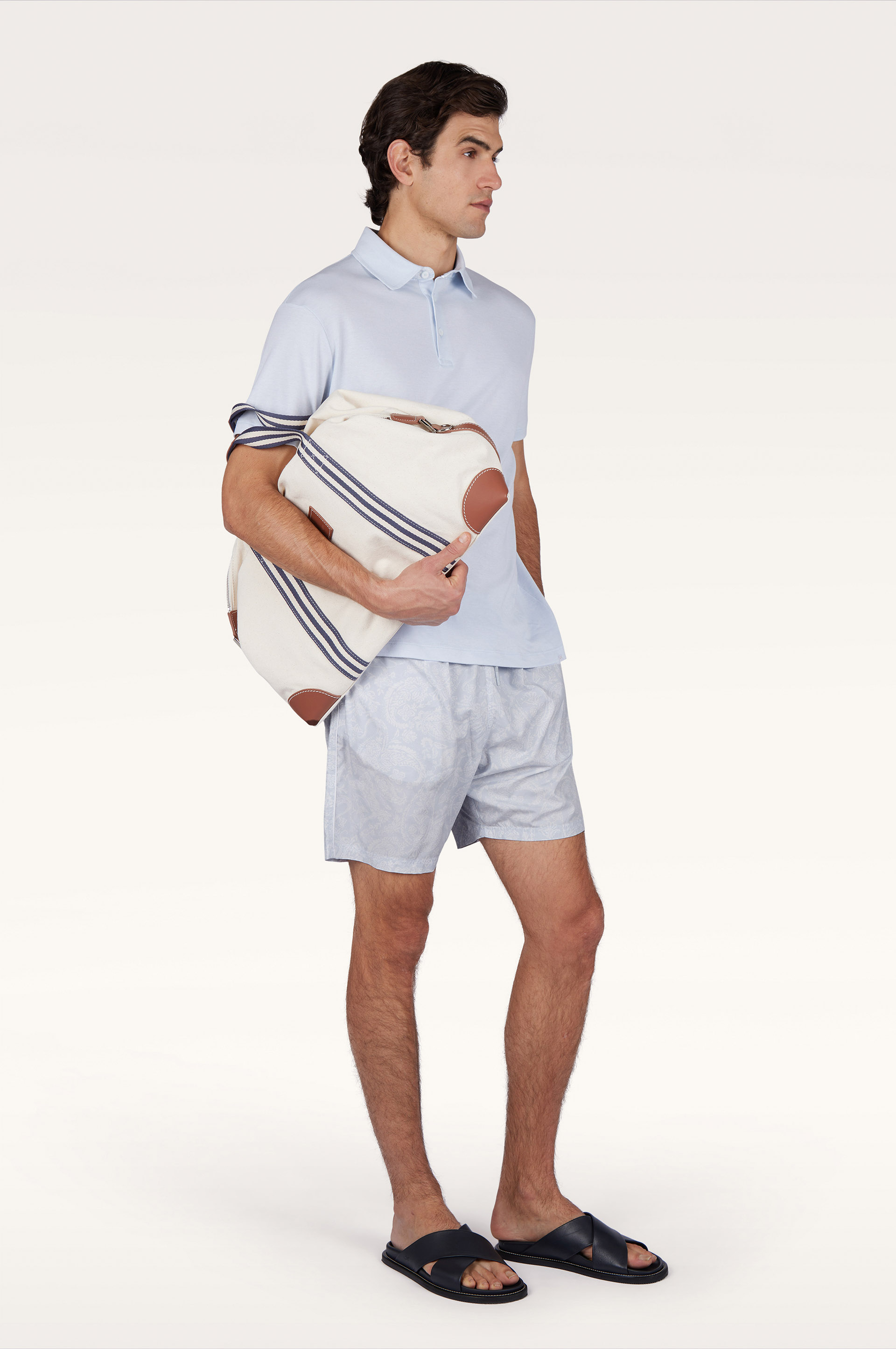 Badehose mit Shark‑Paisley‑Print image number 2