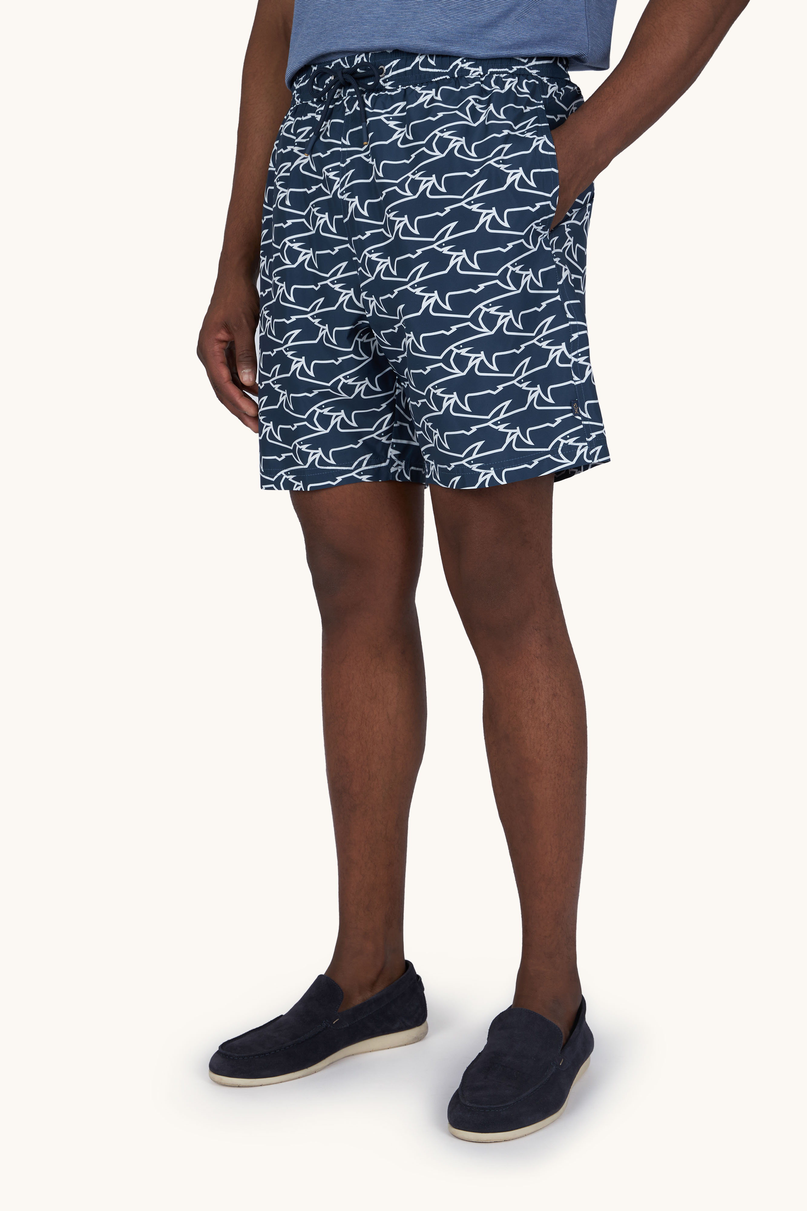 Costume da bagno Portofino con stampa iconica Sharks Waves image number 0