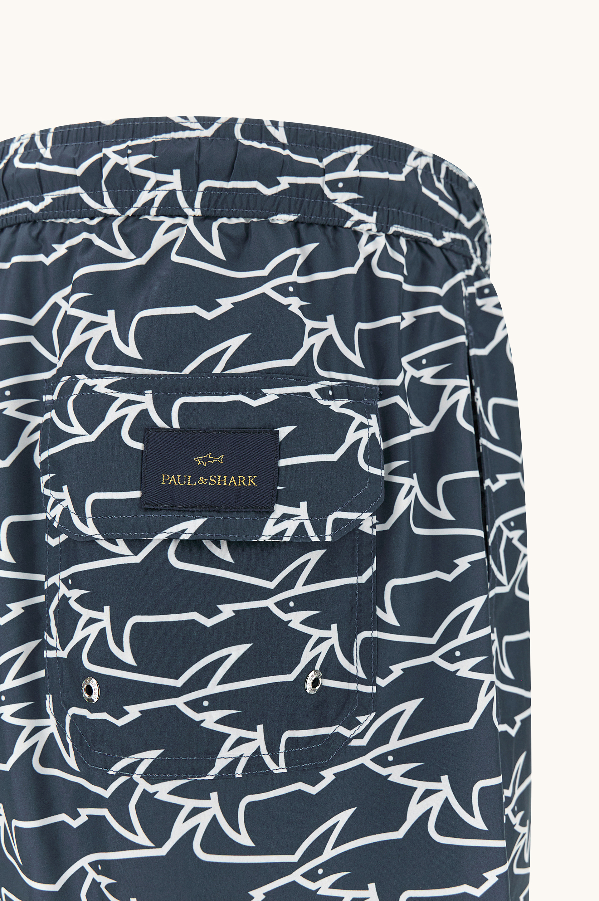Swimwear with iconic Sharks Waves print image number 1