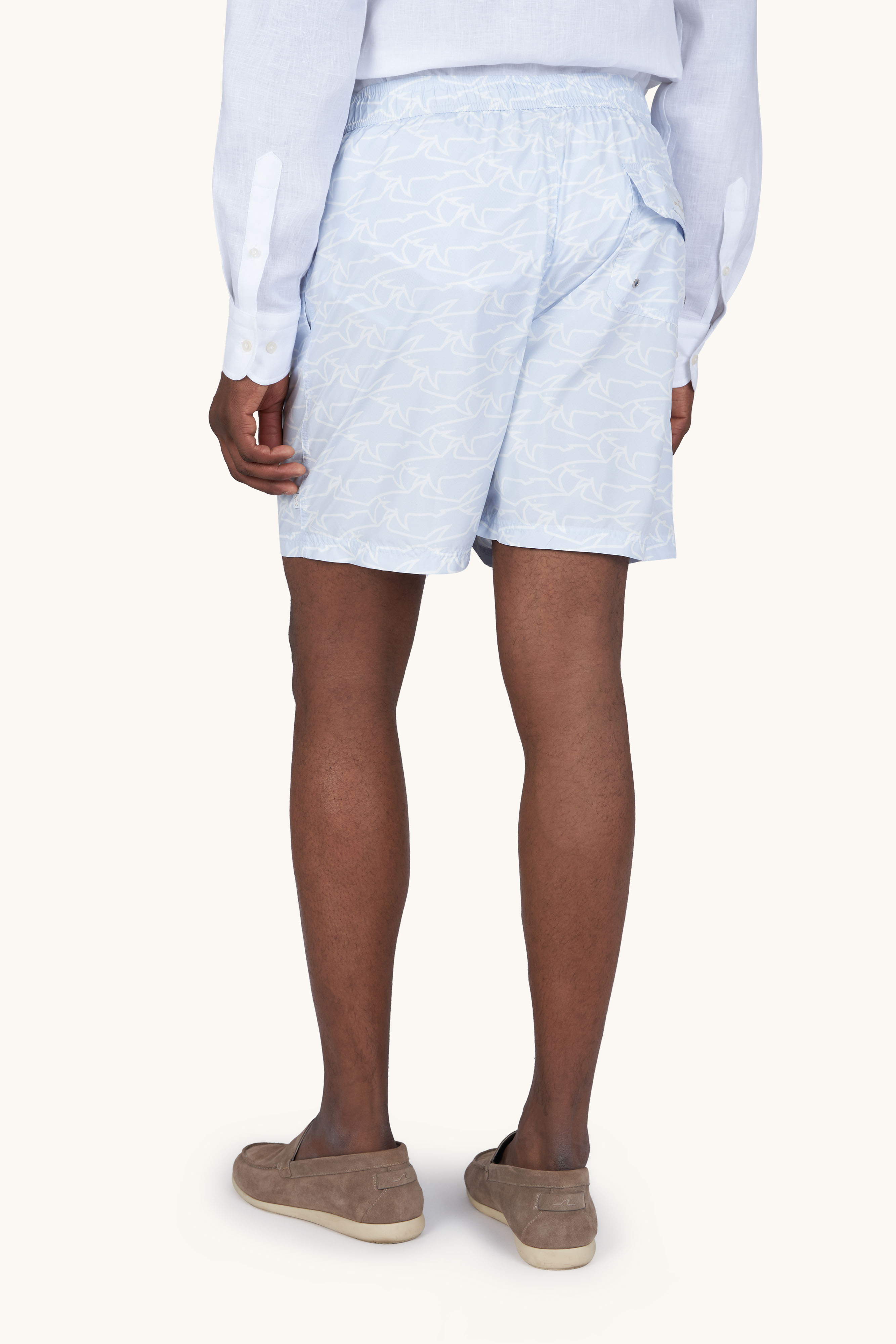 Portofino 标志性Sharks Waves印花泳装 image number 2