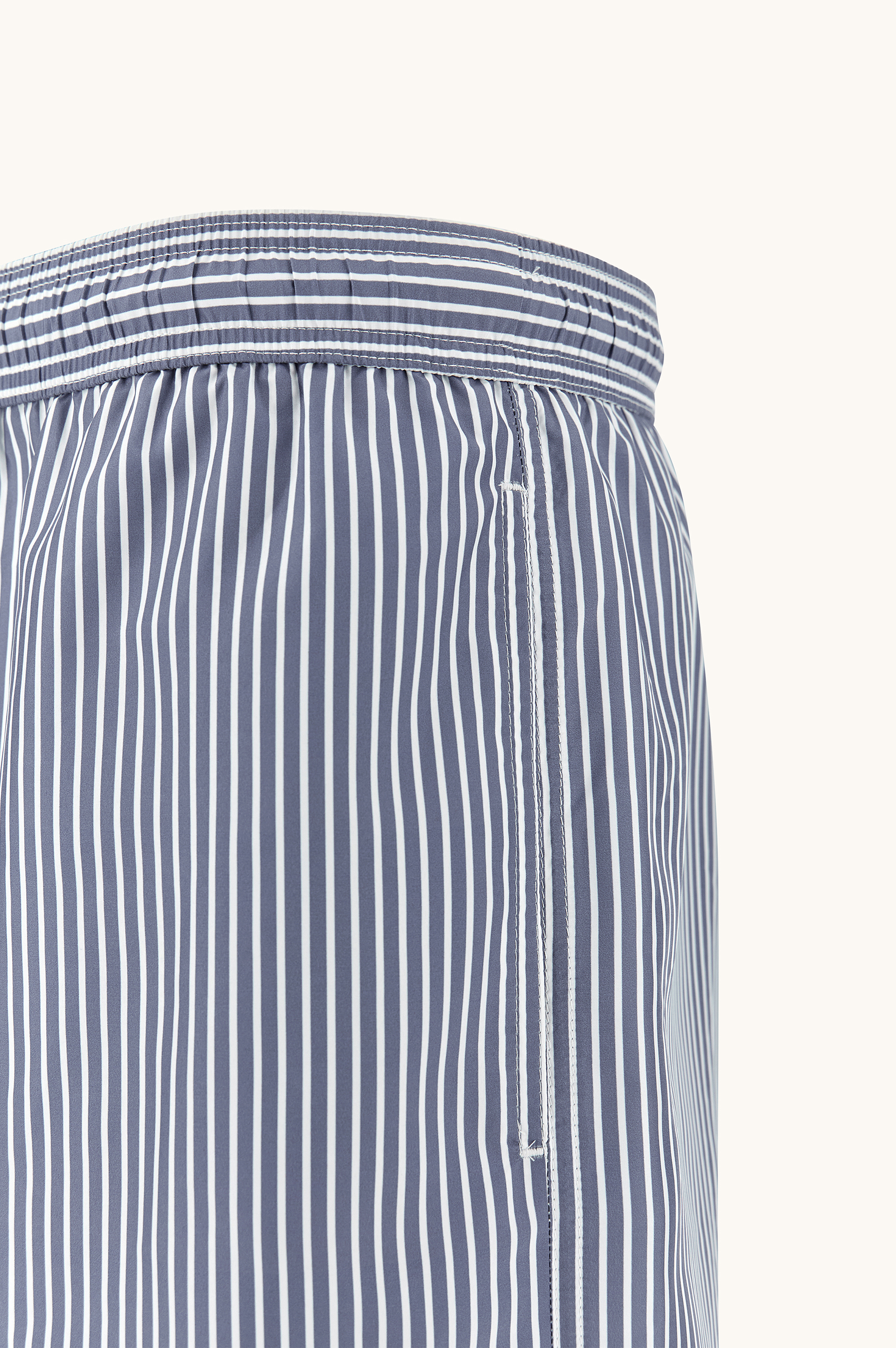 Swimwear with Oxford stripe print image number 3