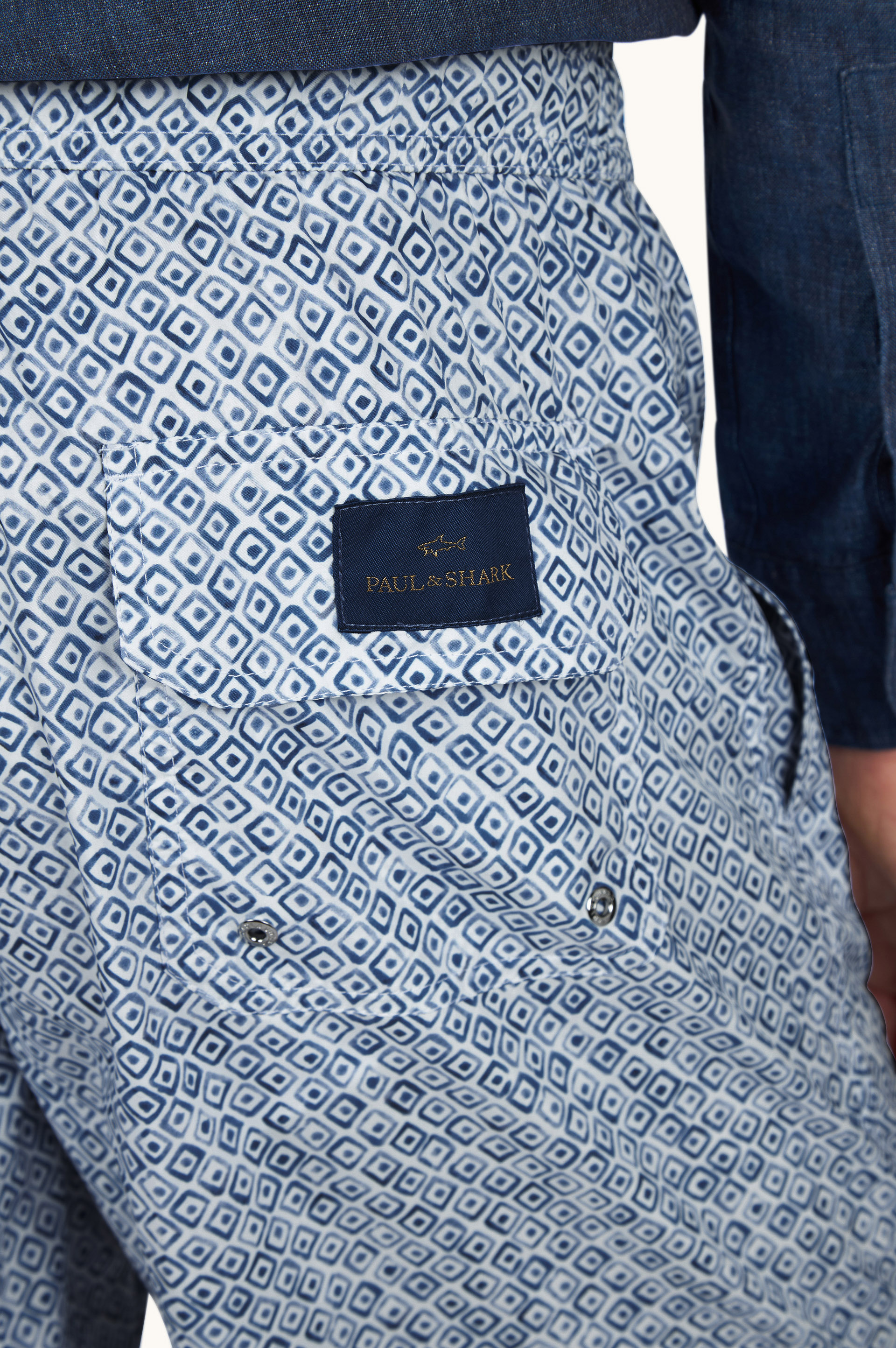 Купальник с принтом Geometric Watercolor image number 3