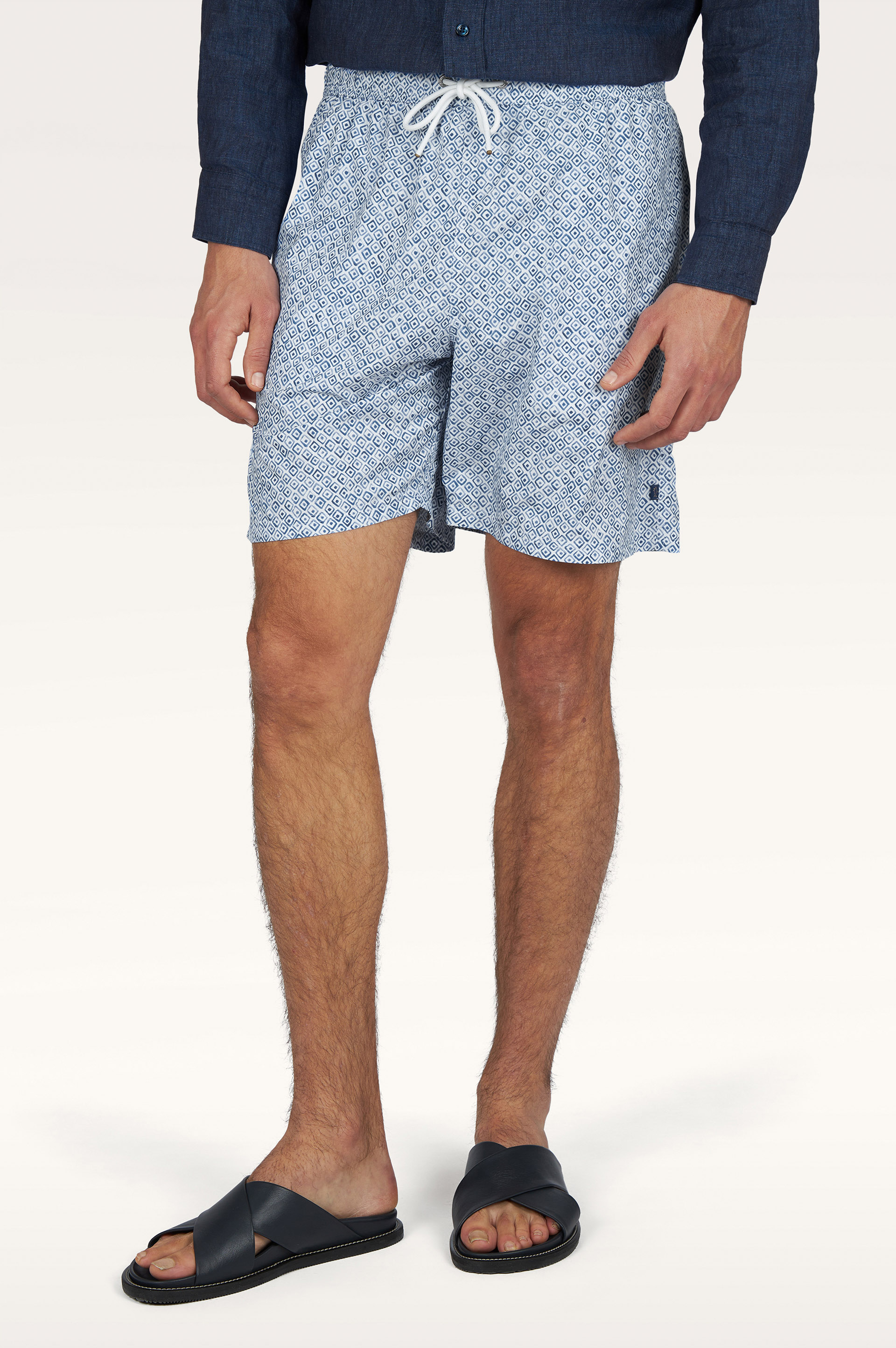 Купальник с принтом Geometric Watercolor image number 0