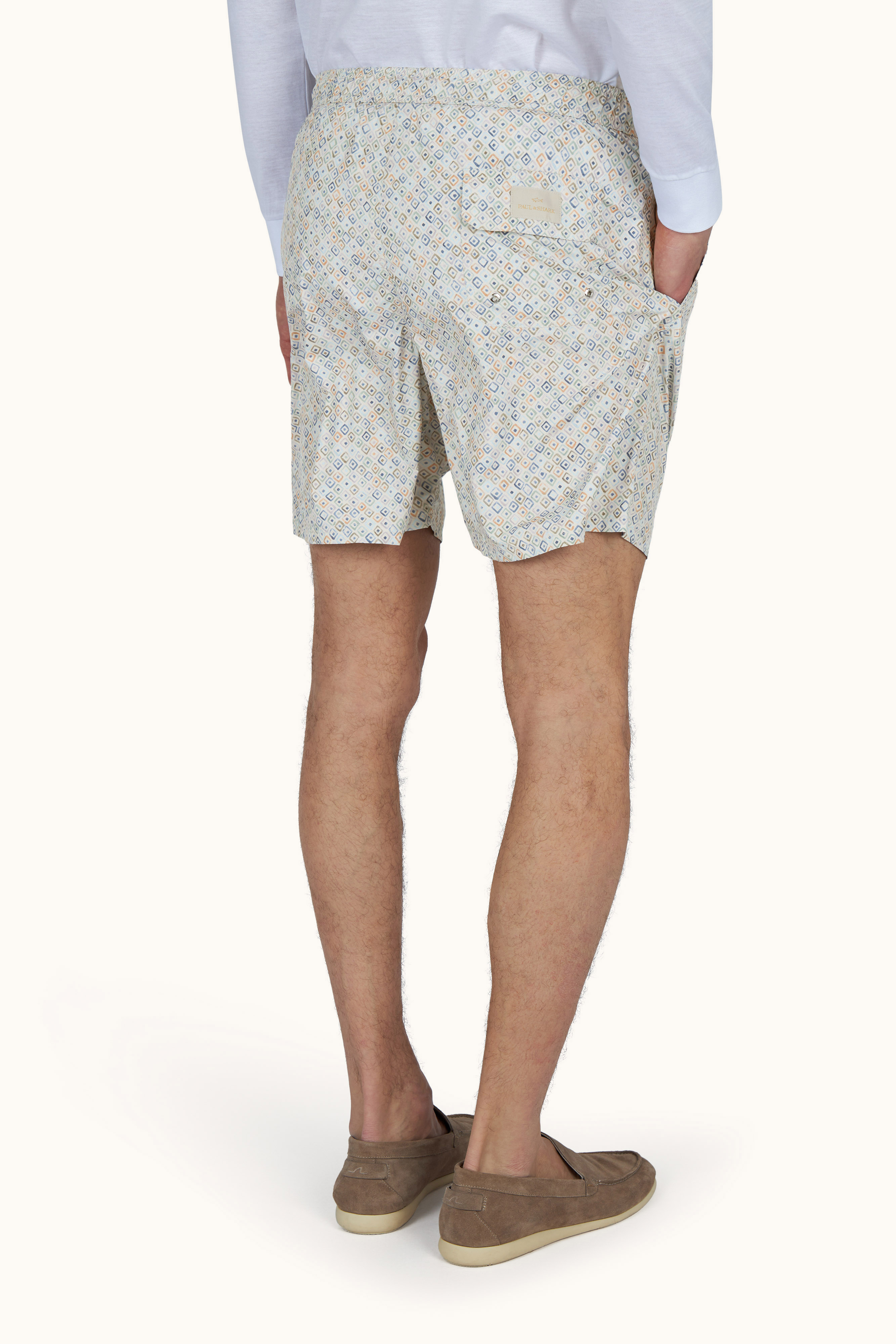 Swimwear Portofino with Geometric Watercolor print image number 7