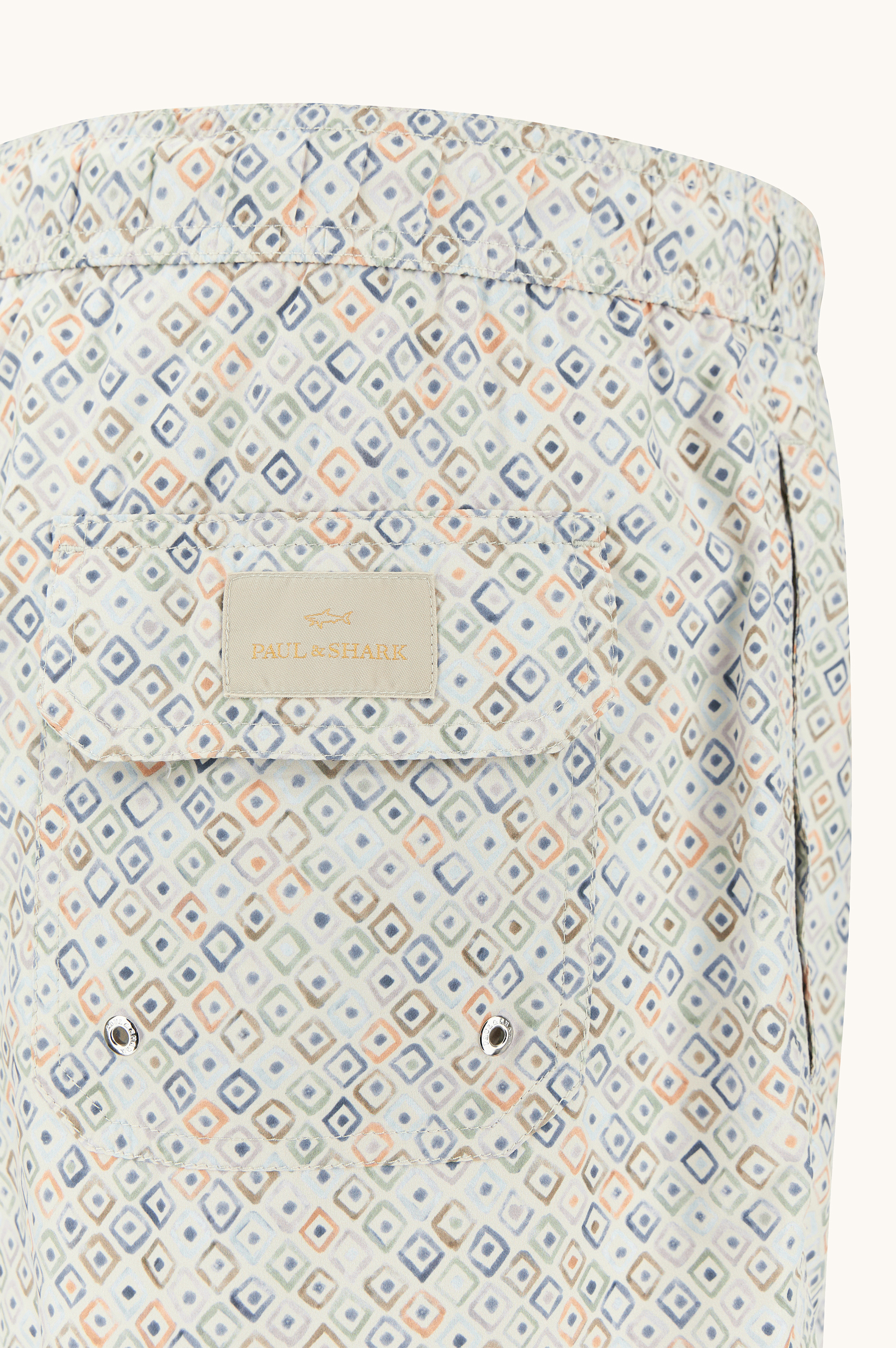 Swimwear with Geometric Watercolor print image number 1