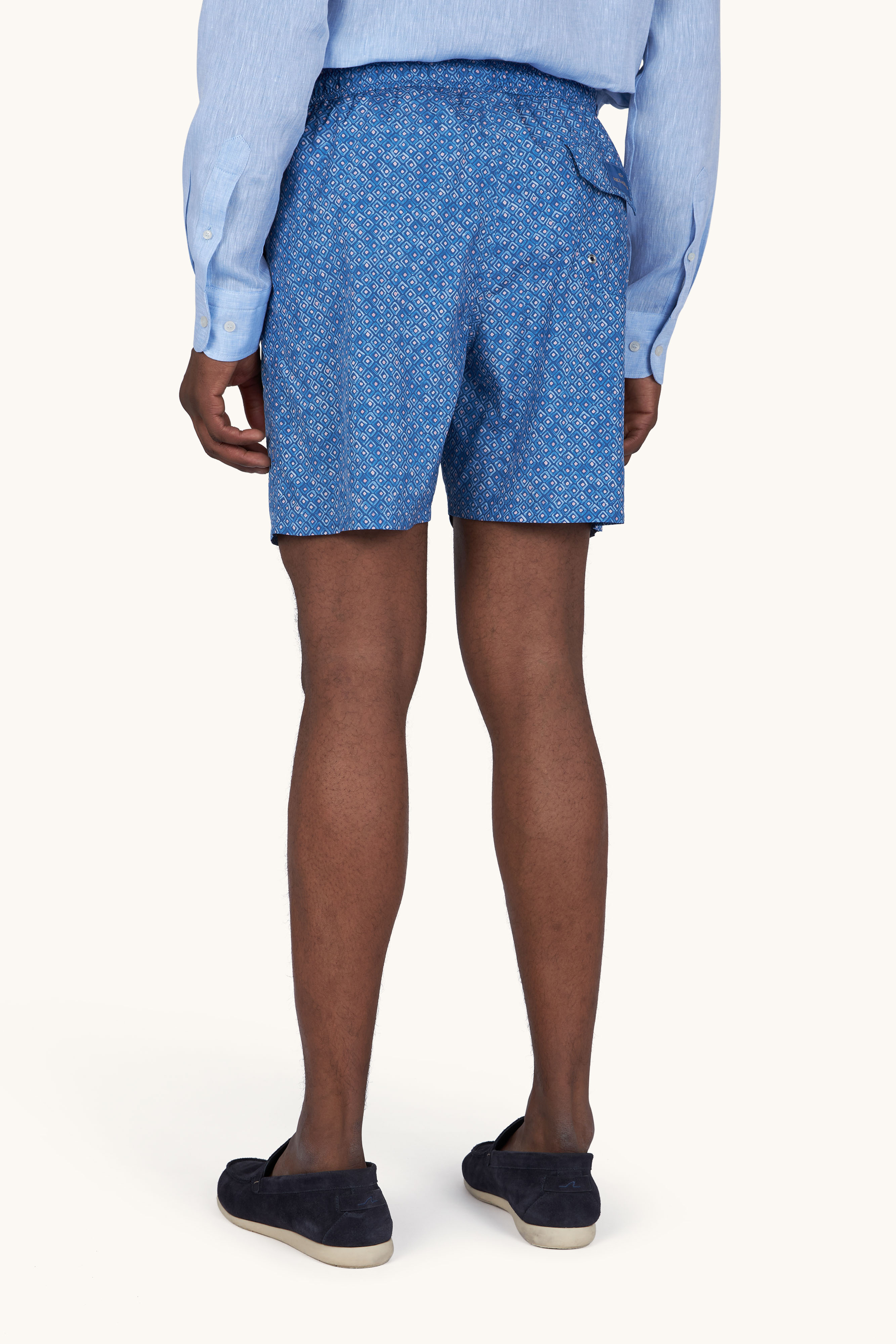 Swimwear Portofino with Geometric Watercolor print image number 3