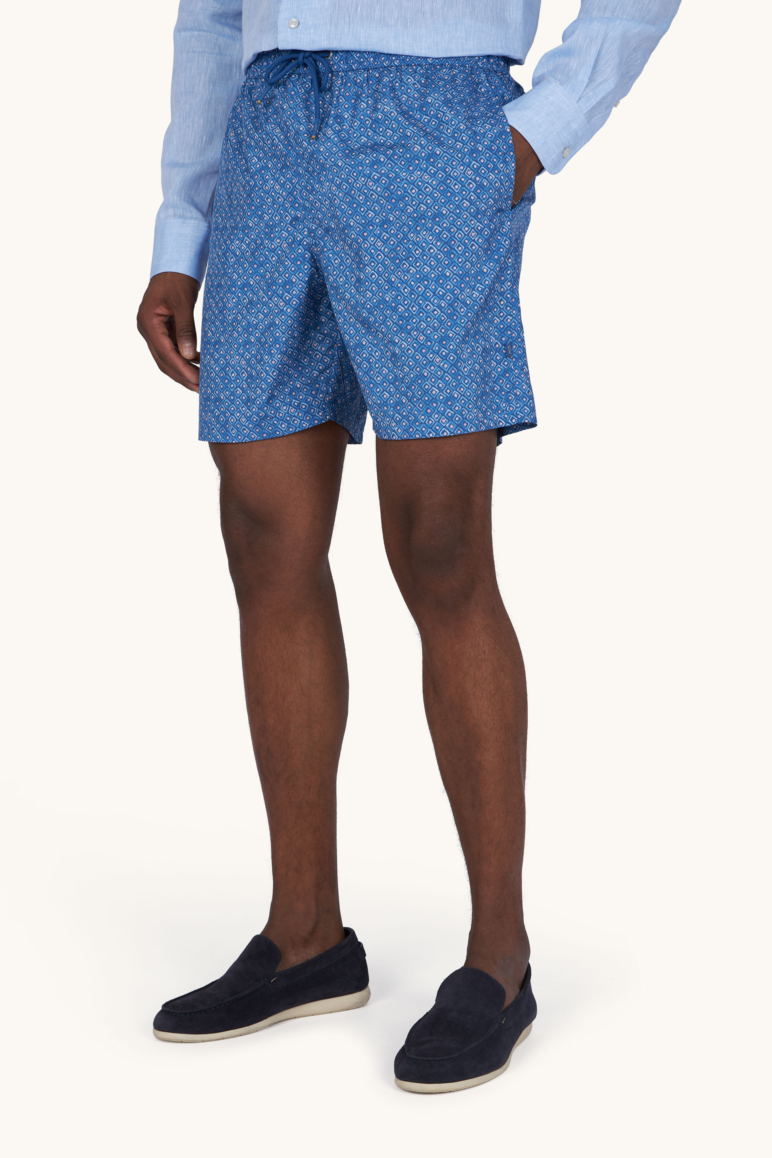 Swimwear Portofino with Geometric Watercolor print image number 0