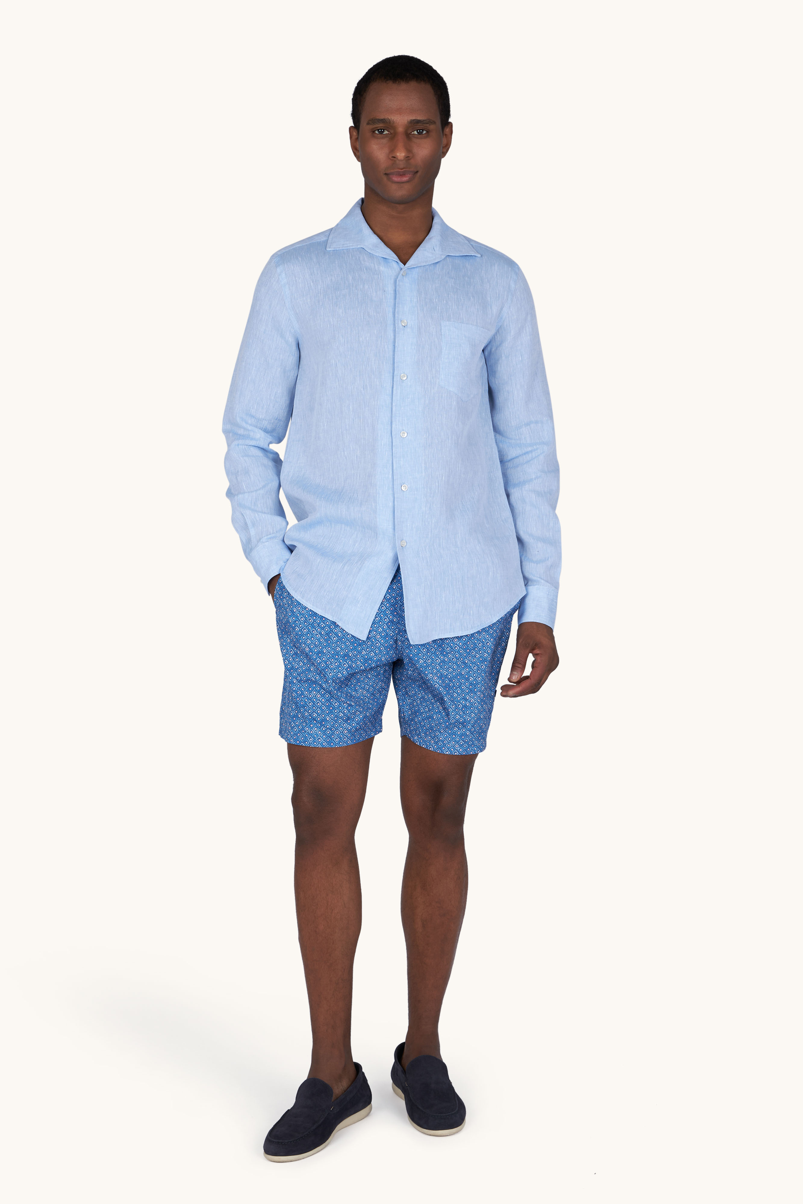 Swimwear Portofino with Geometric Watercolor print image number 2