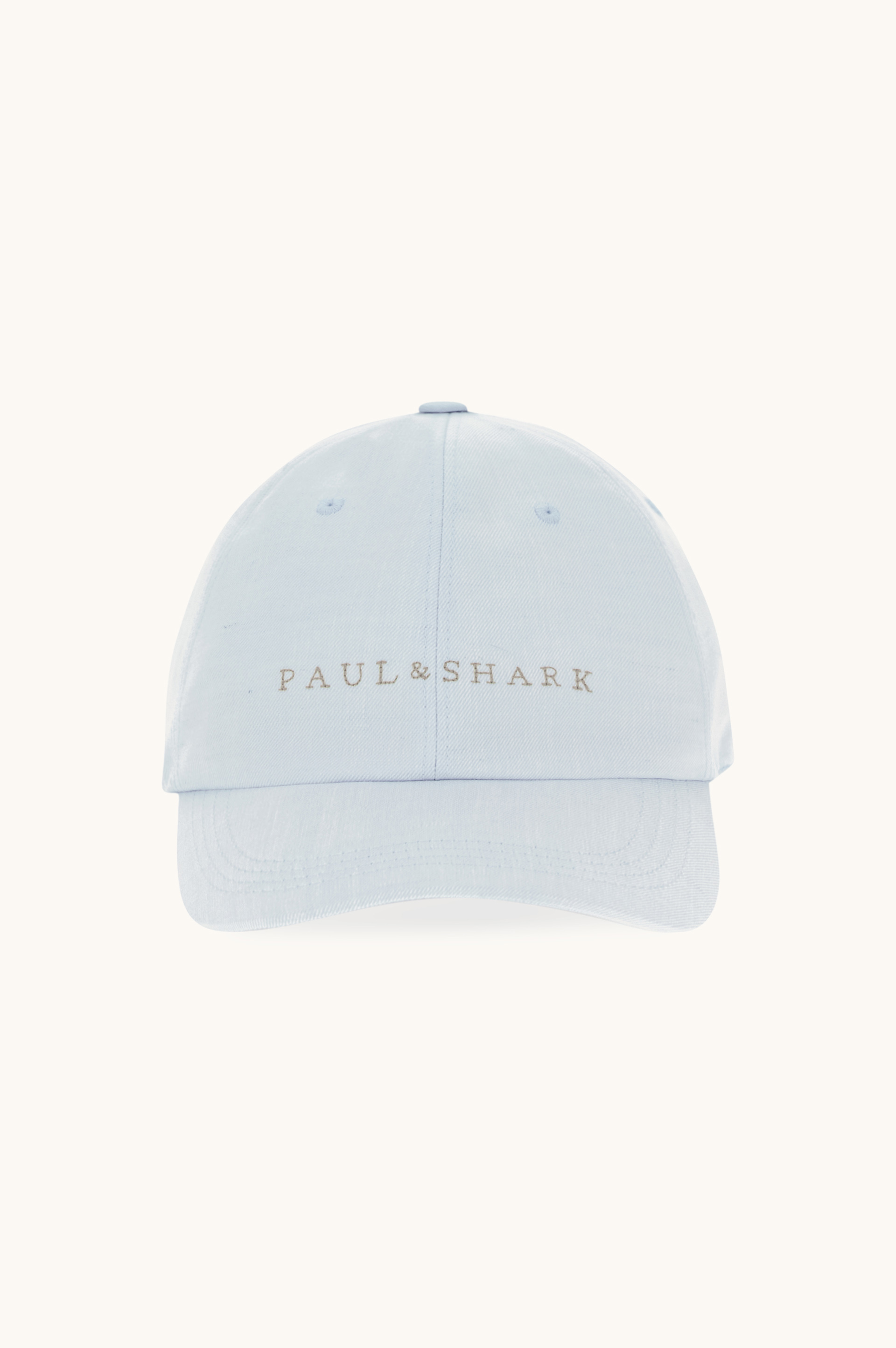 Бейсболка из лёгкого льна и хлопка с вышитым логотипом image number 1