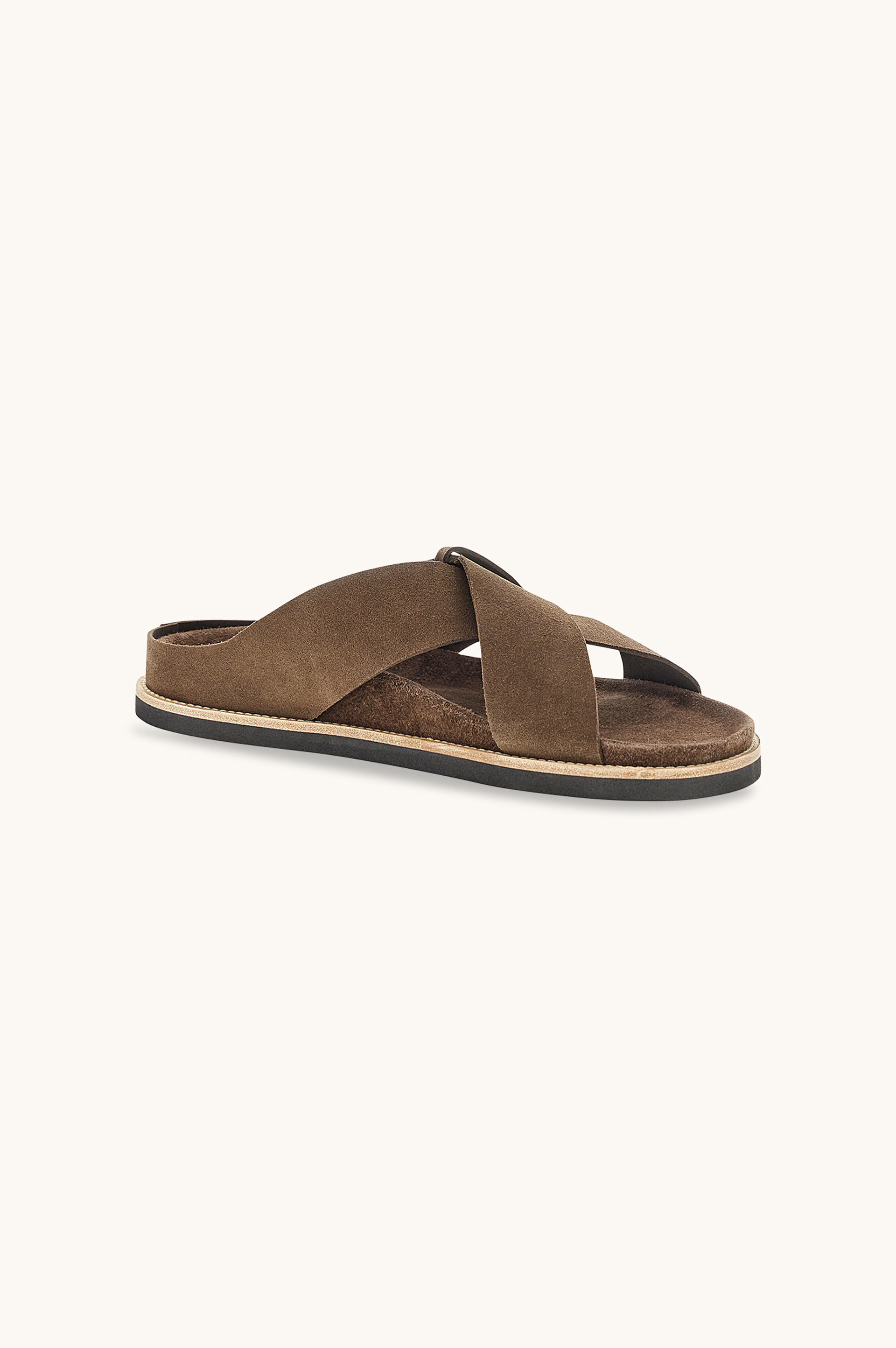 Slip‑on sandals in suede image number 3