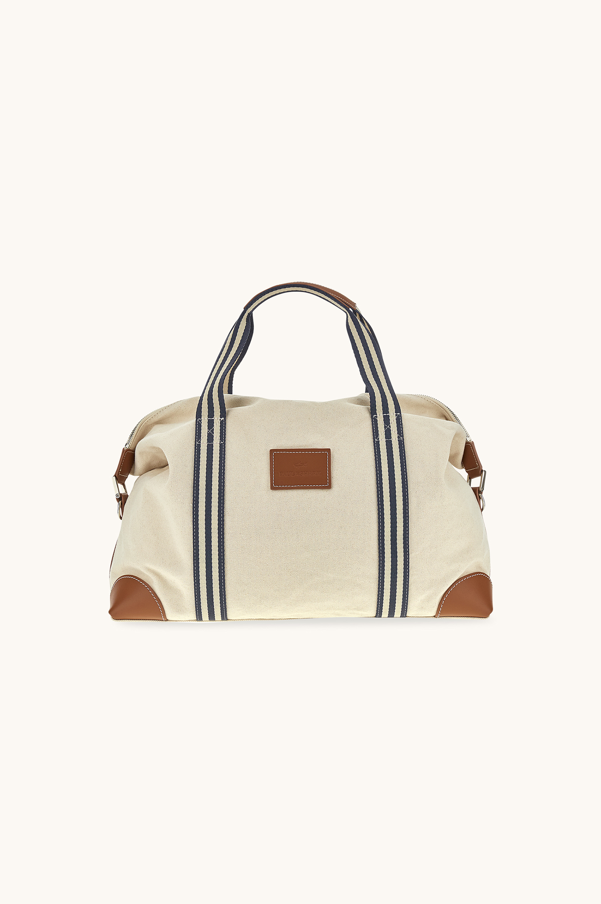 Reisetasche aus Canvas mit Lederdetails image number 0