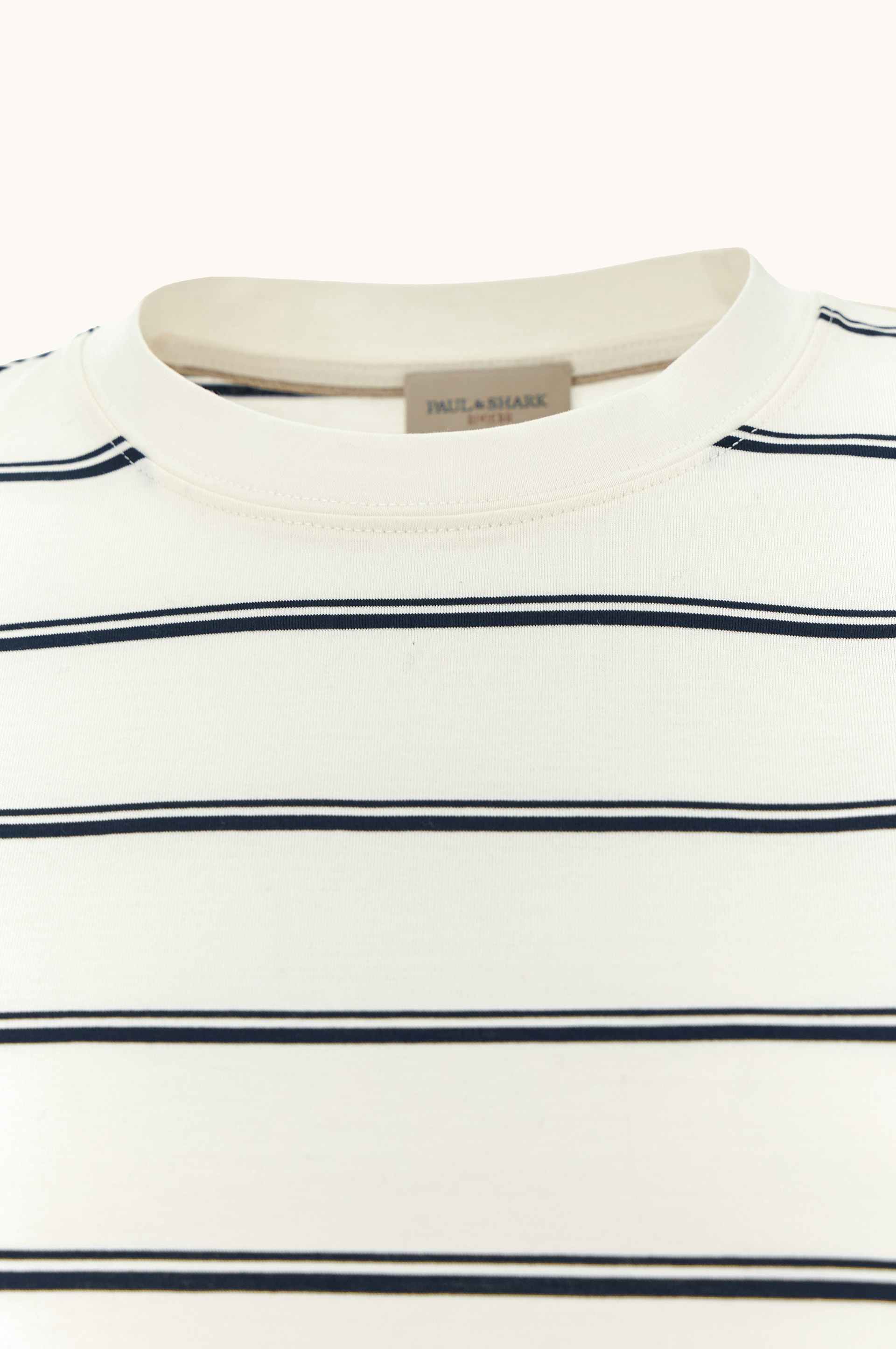 Cotton Jersey T-Shirt with Striped Pattern image number 6