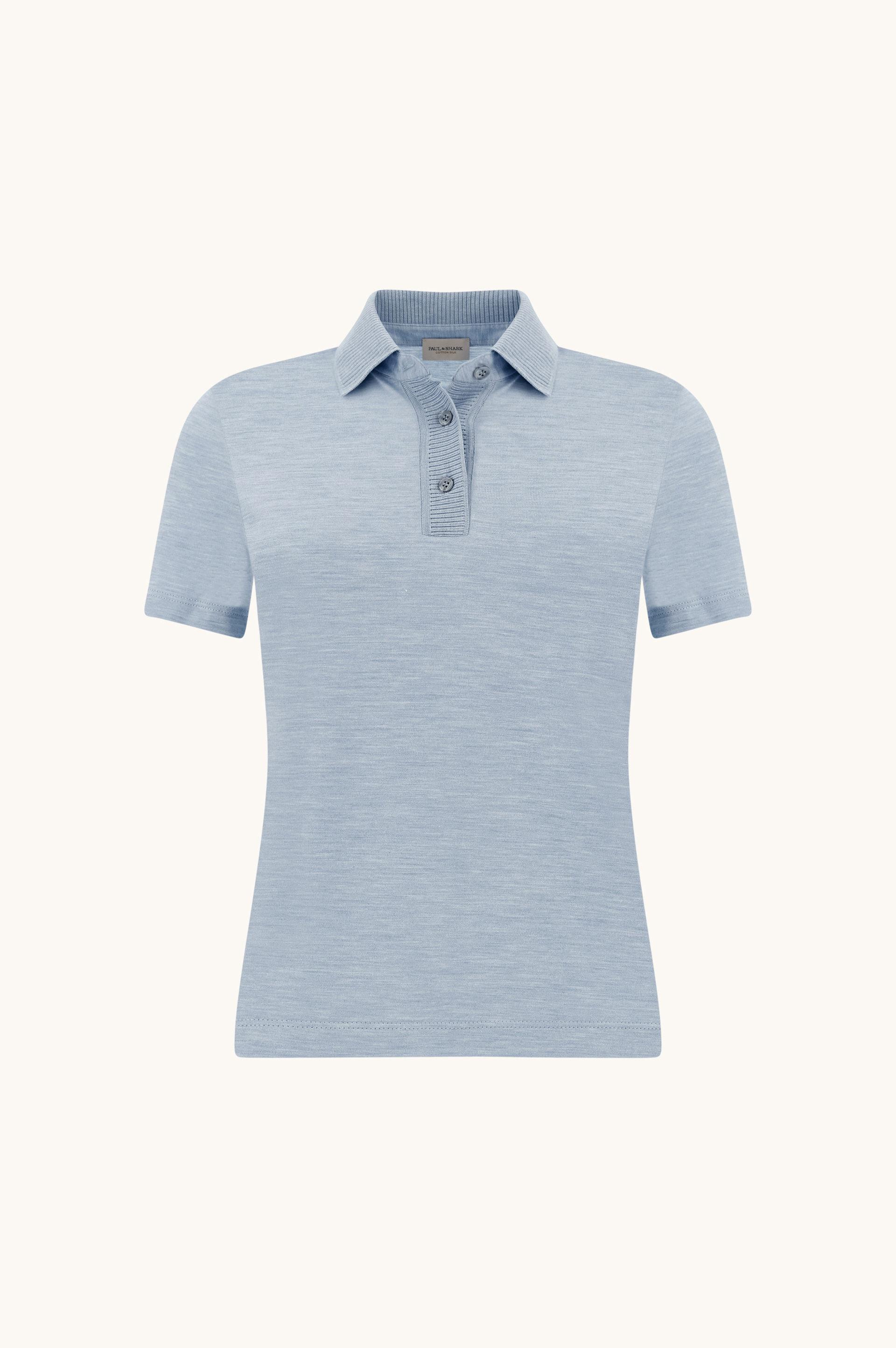 Silk and Cotton V-Neck Polo Shirt image number 0