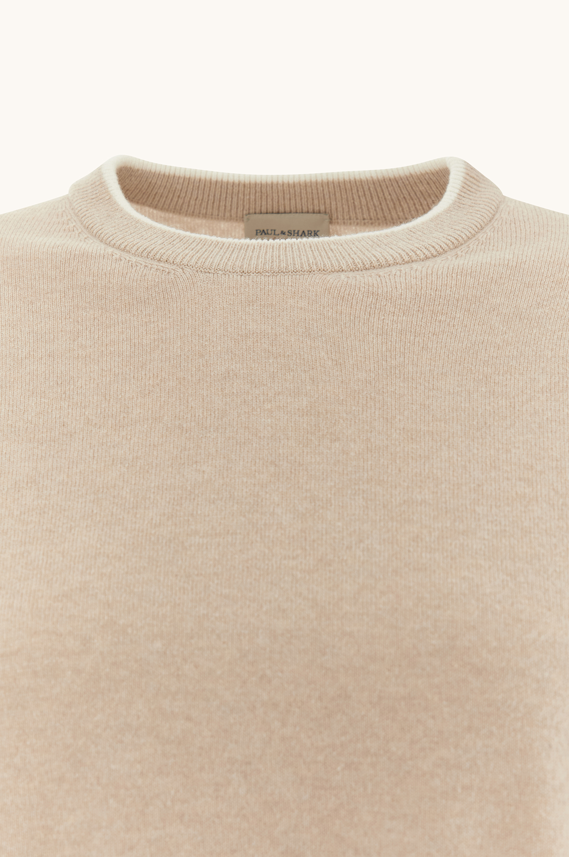 Crew neck cashmere sweater image number 1