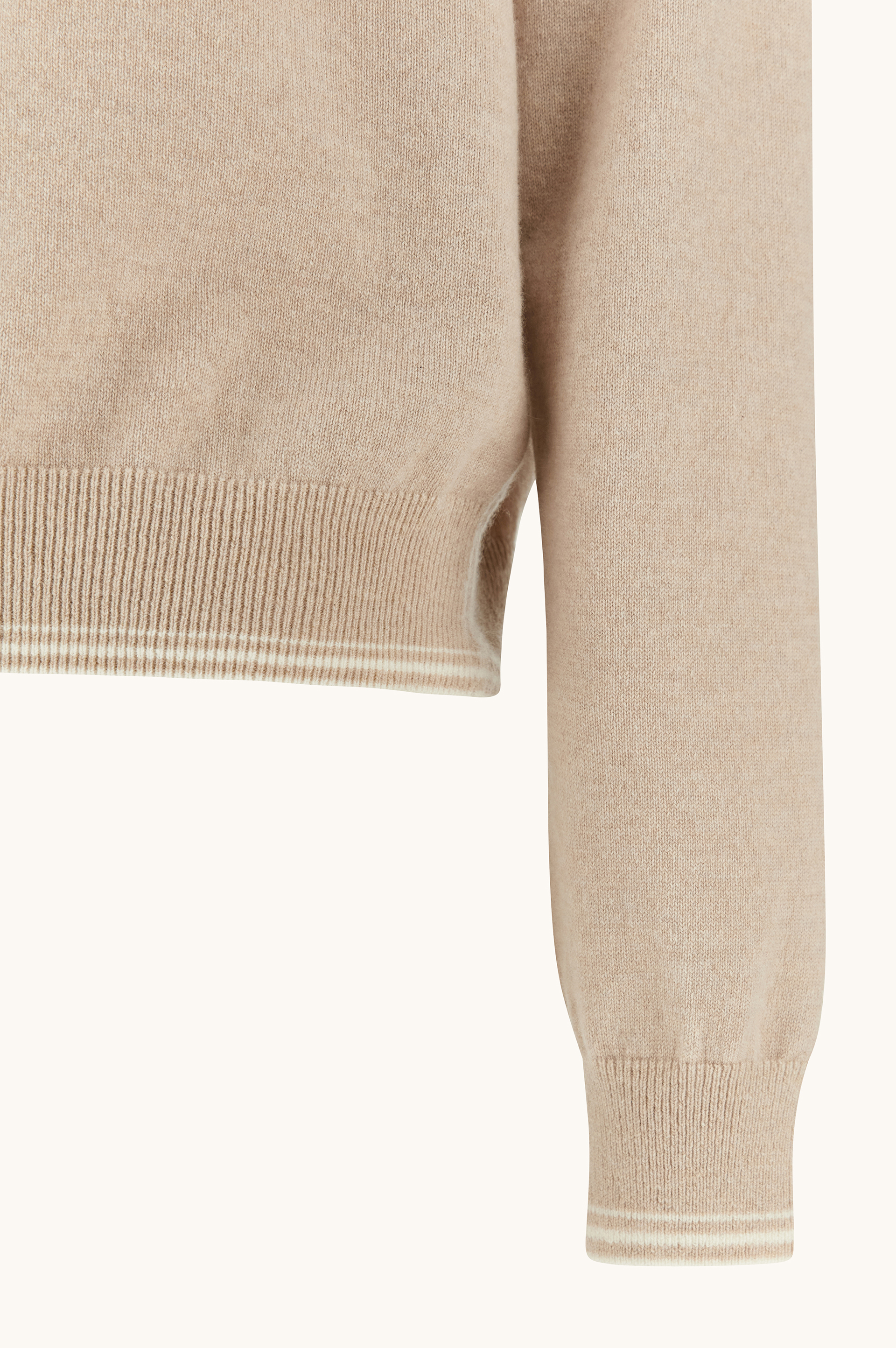 Crew neck cashmere sweater image number 3