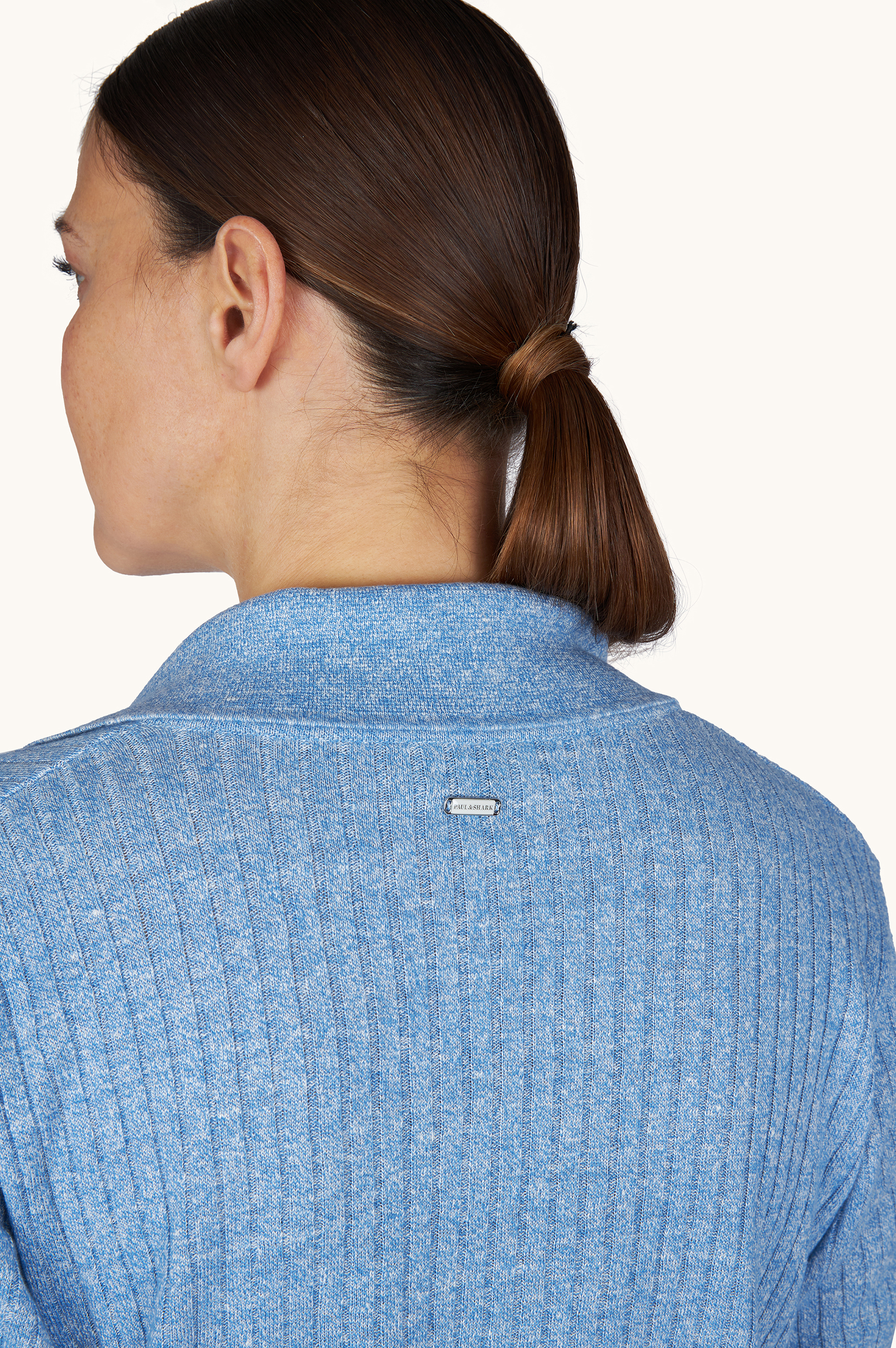 Urukai Linen and Cotton V-Neck Polo Shirt image number 5