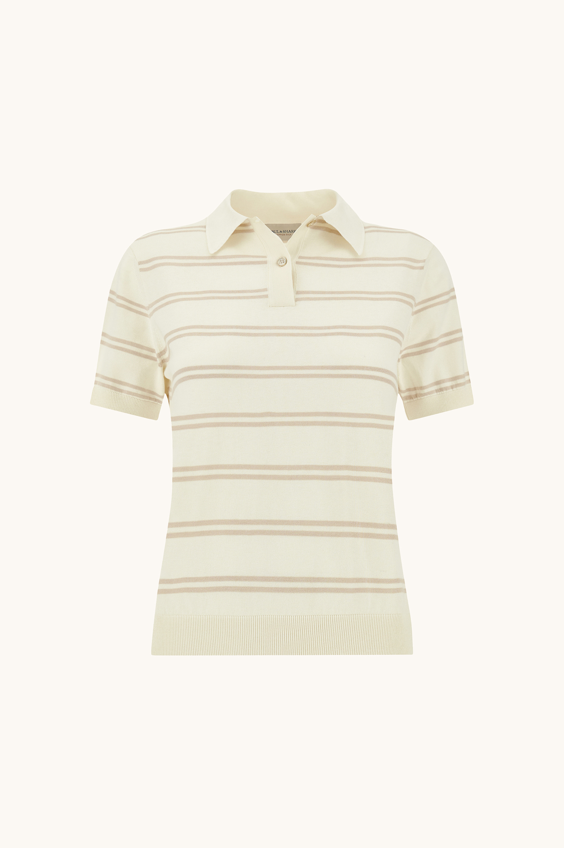 بولو من الحرير والقطن image number 1