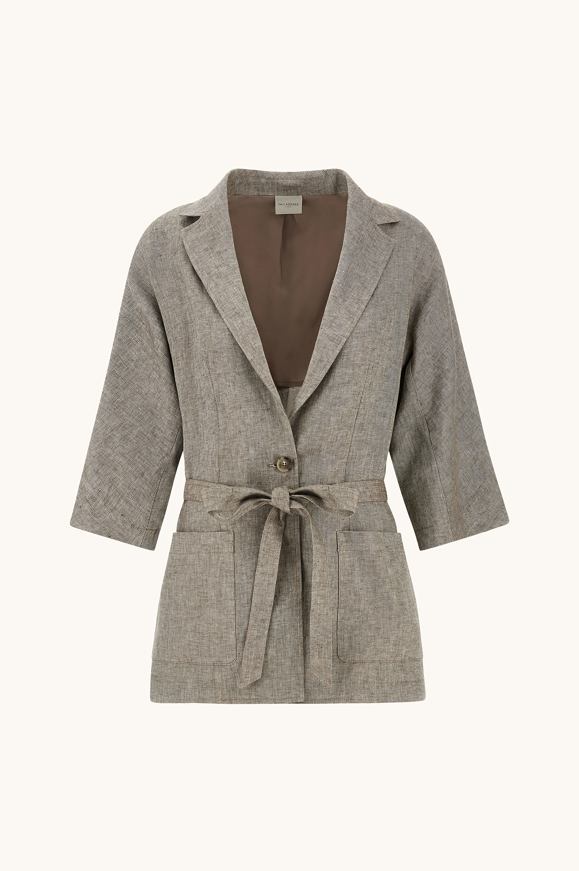 Blazer kimono in lino image number 0