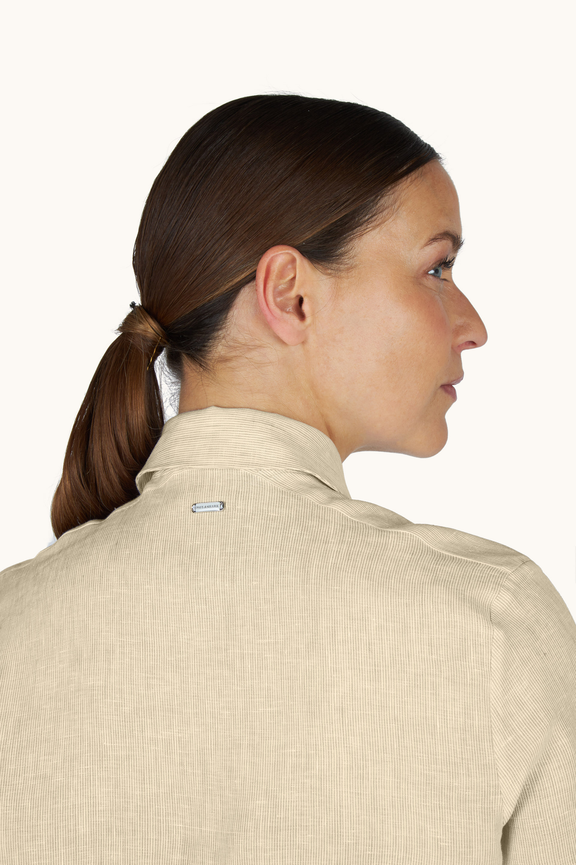 Soffio linen shirt with striped pattern image number 6