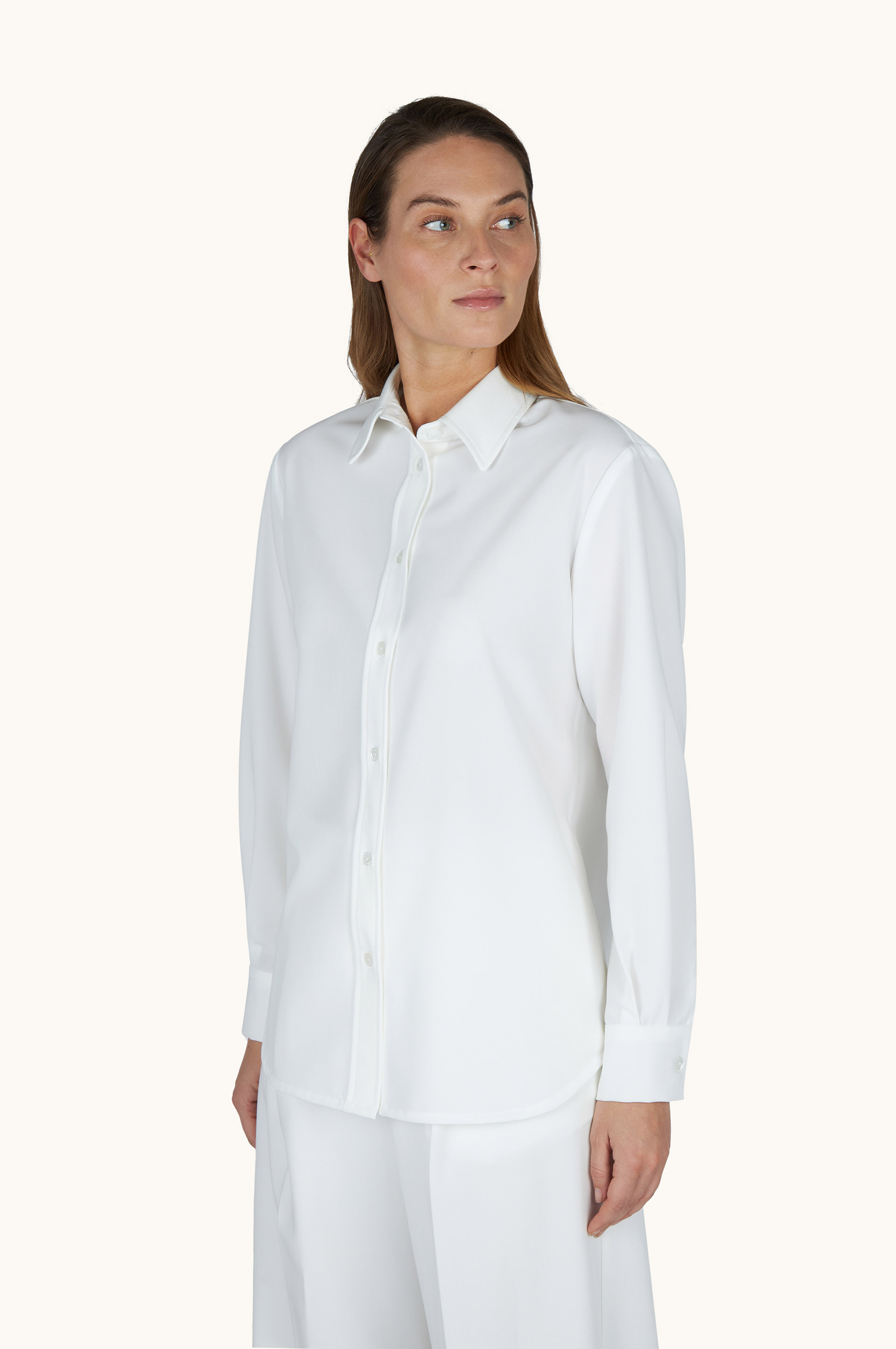 Overshirt in lightweight stretch wool image number 0