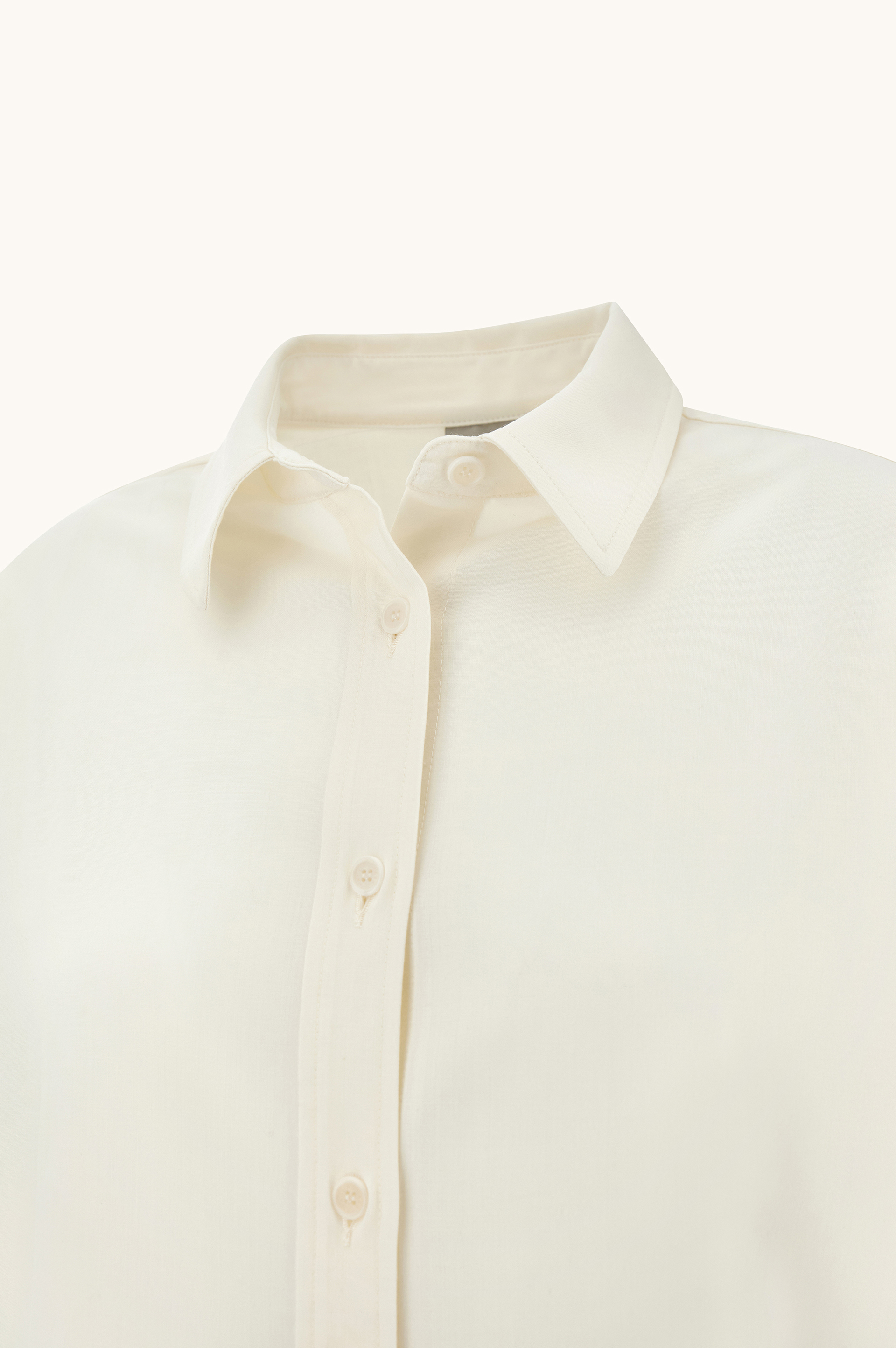 قميص خارجي من صوف خفيف مطاطي image number 1