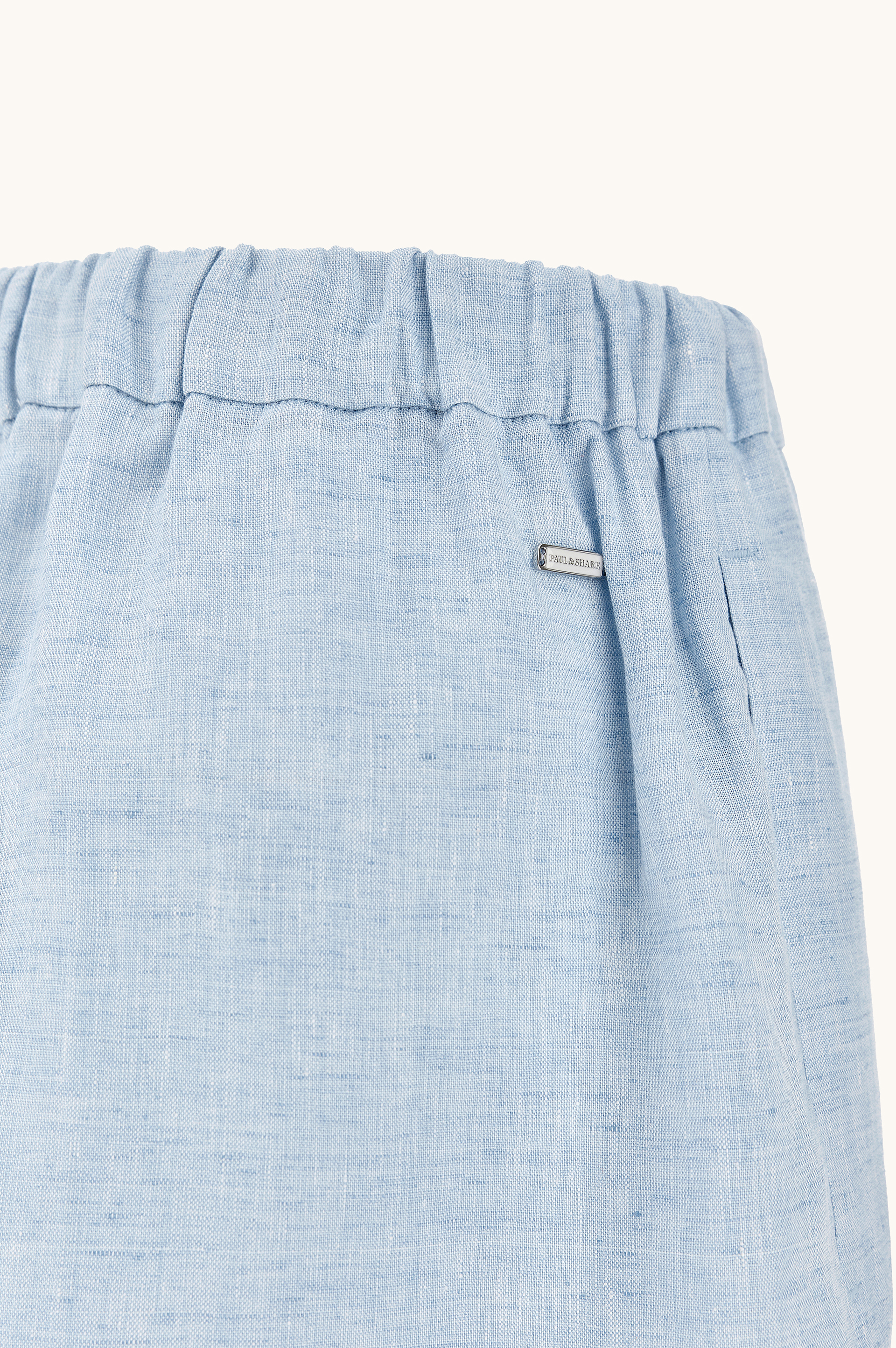 Linen Bermuda shorts with drawstring image number 5