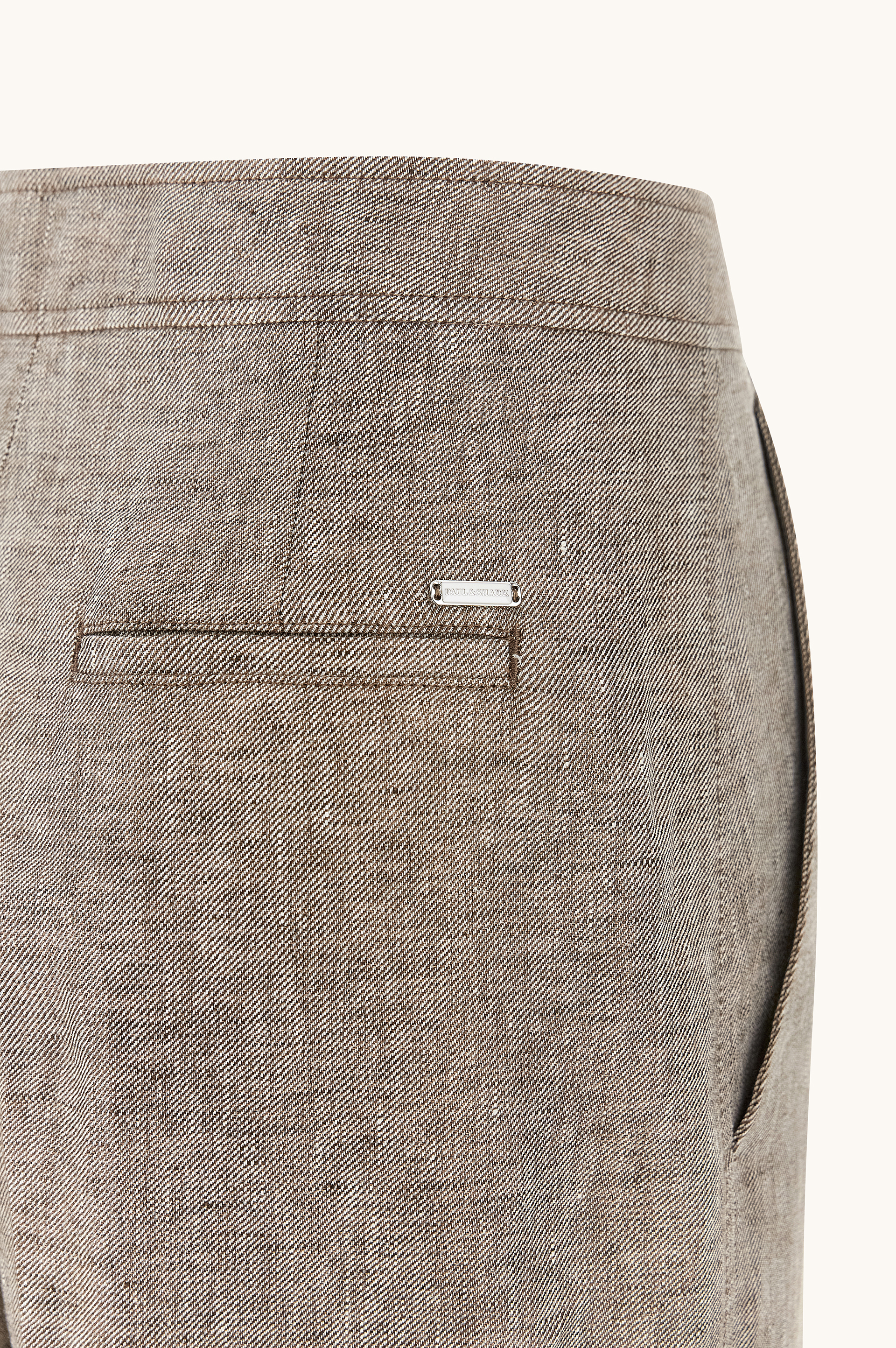 Pantalone Wide leg in lino image number 1