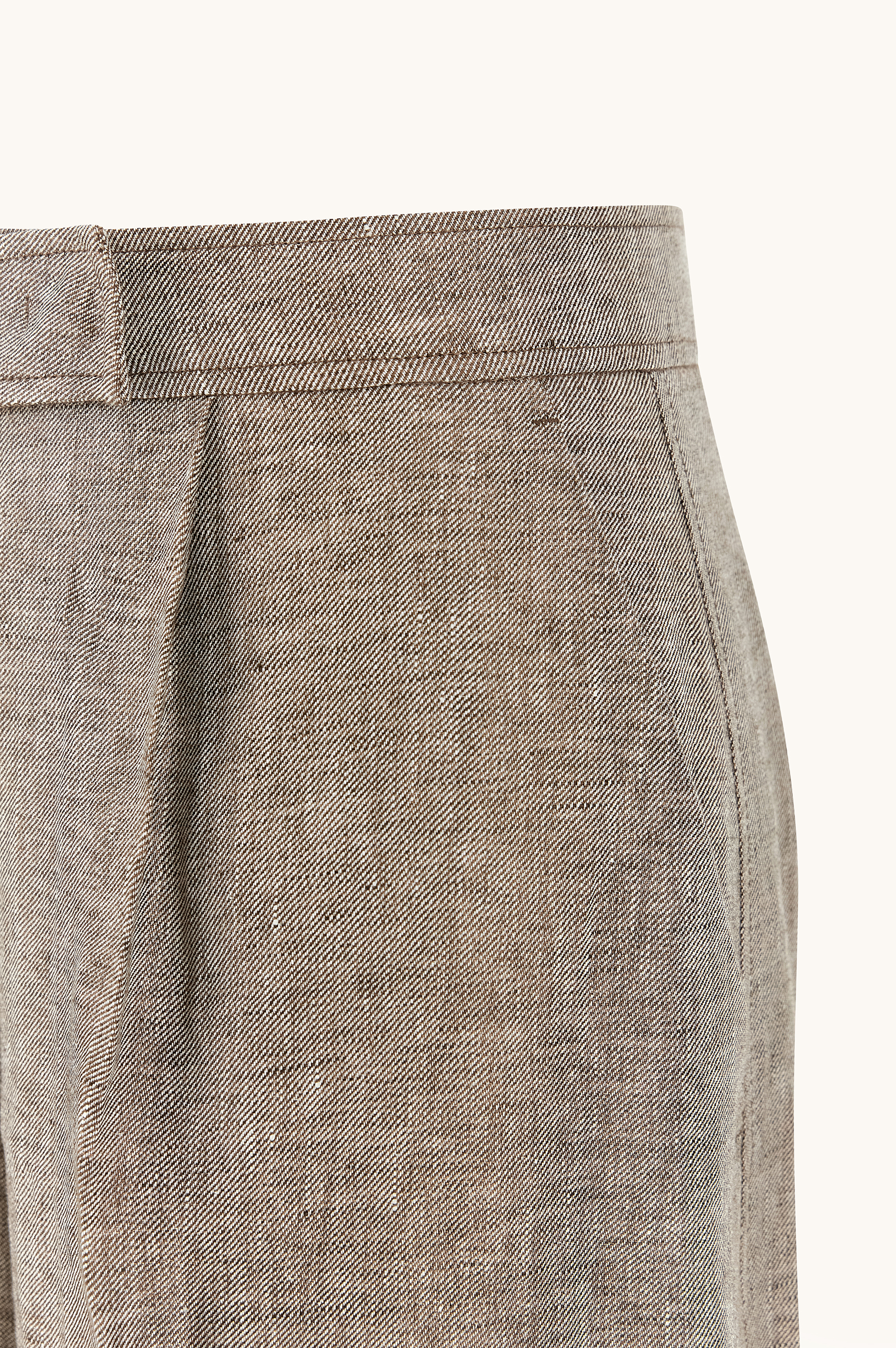 Pantalone Wide leg in lino image number 3