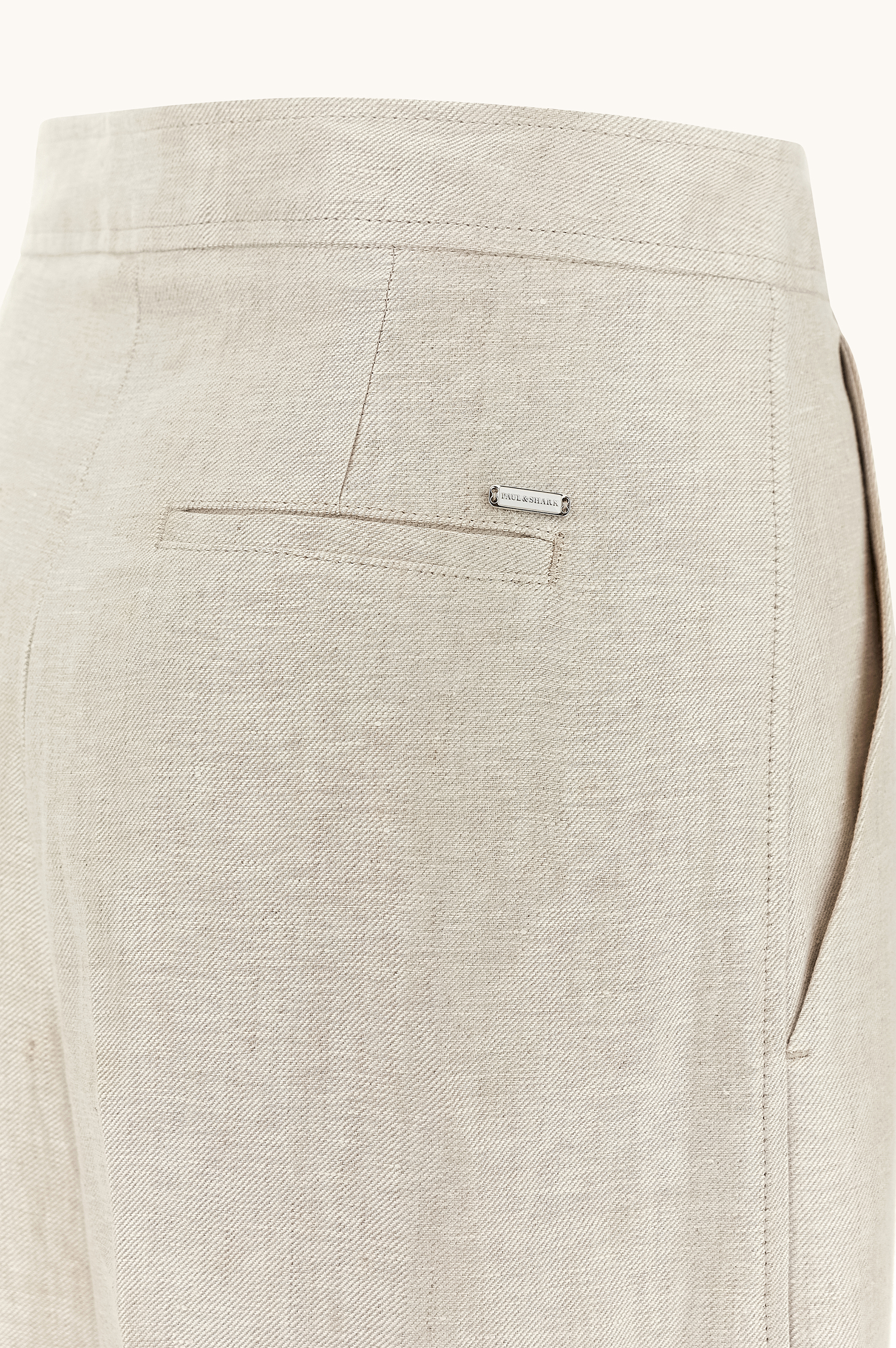 Wide leg linen trousers image number 1