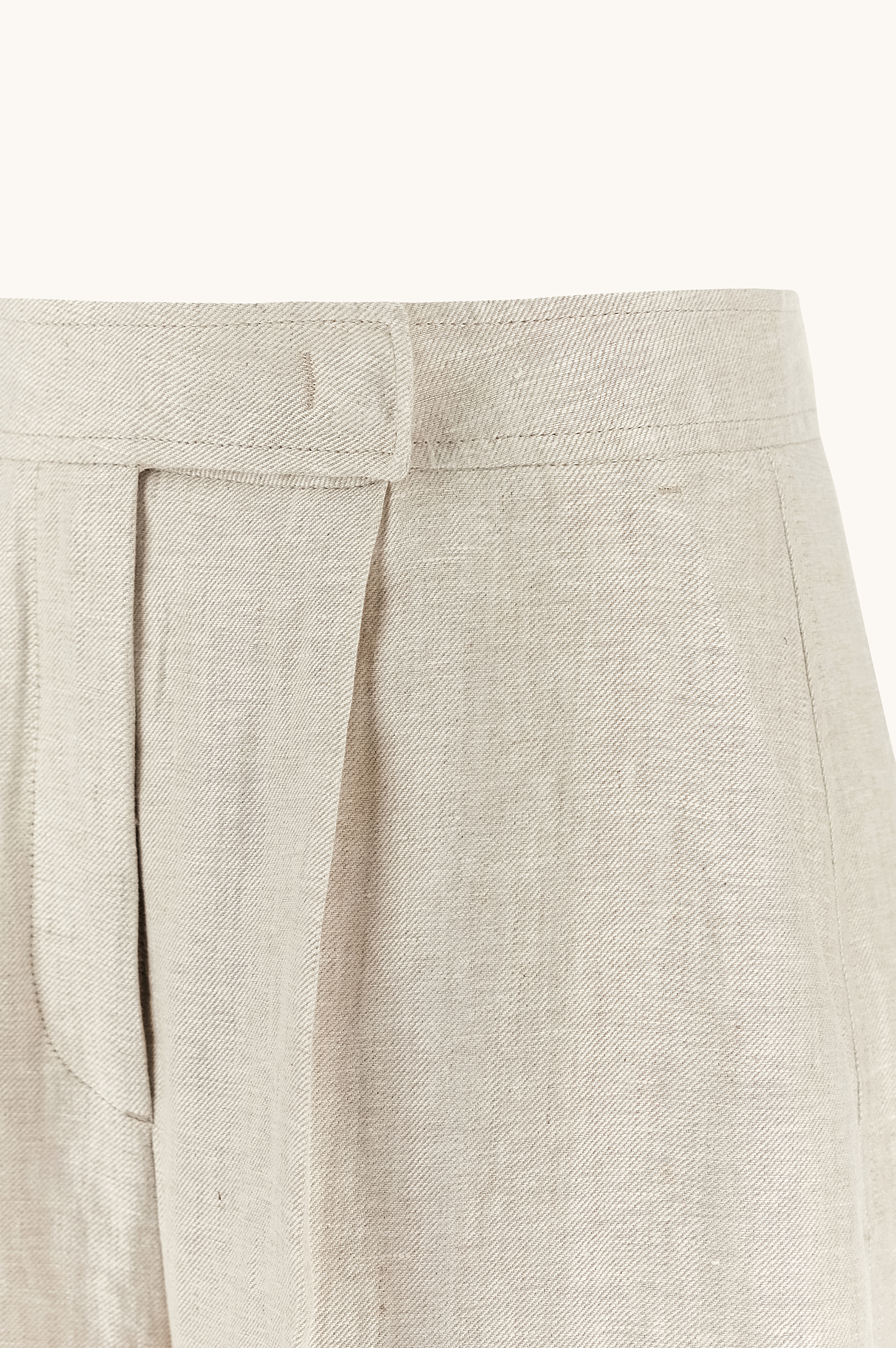 Wide leg linen trousers image number 2