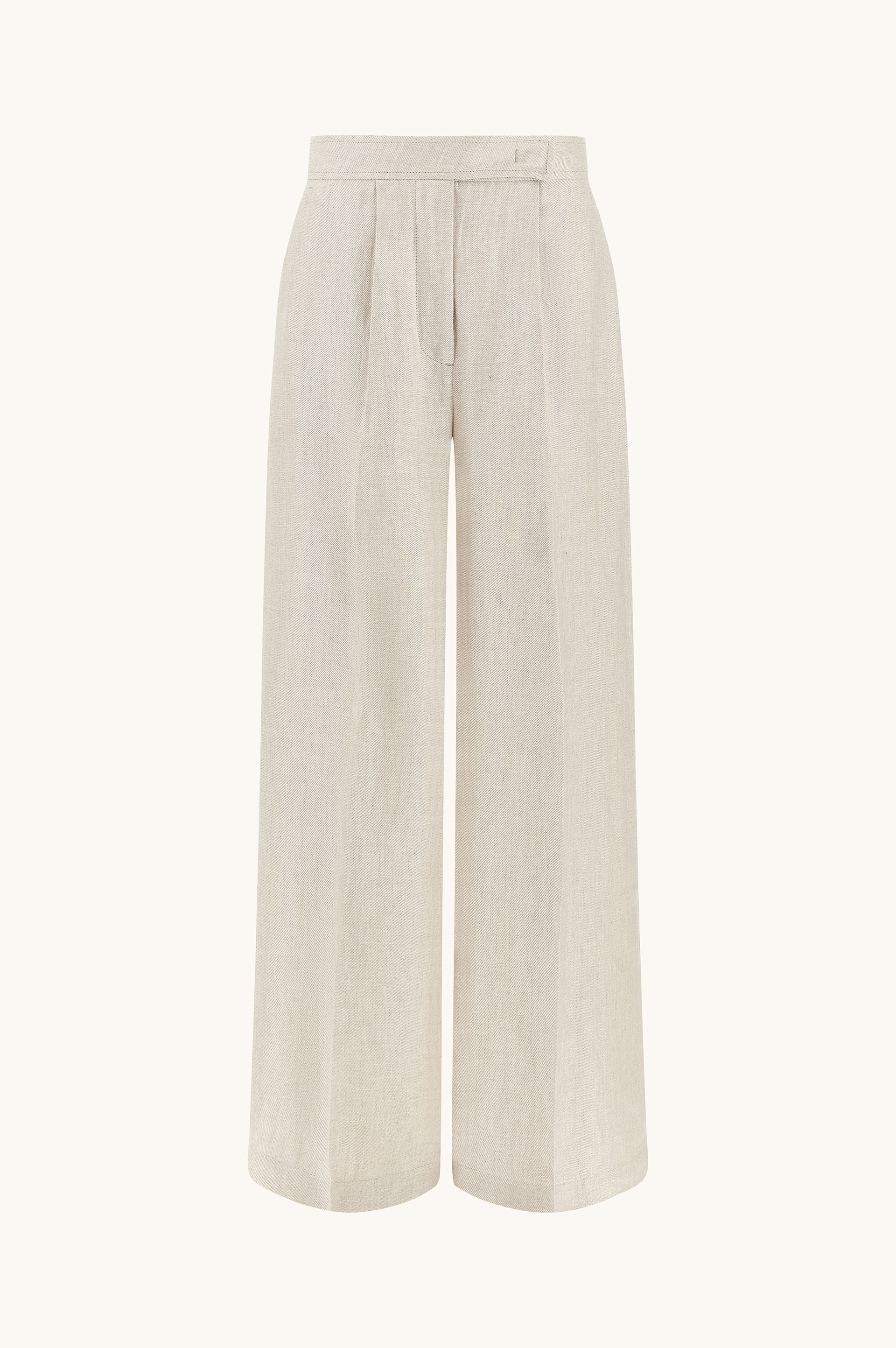 Wide leg linen trousers image number 0
