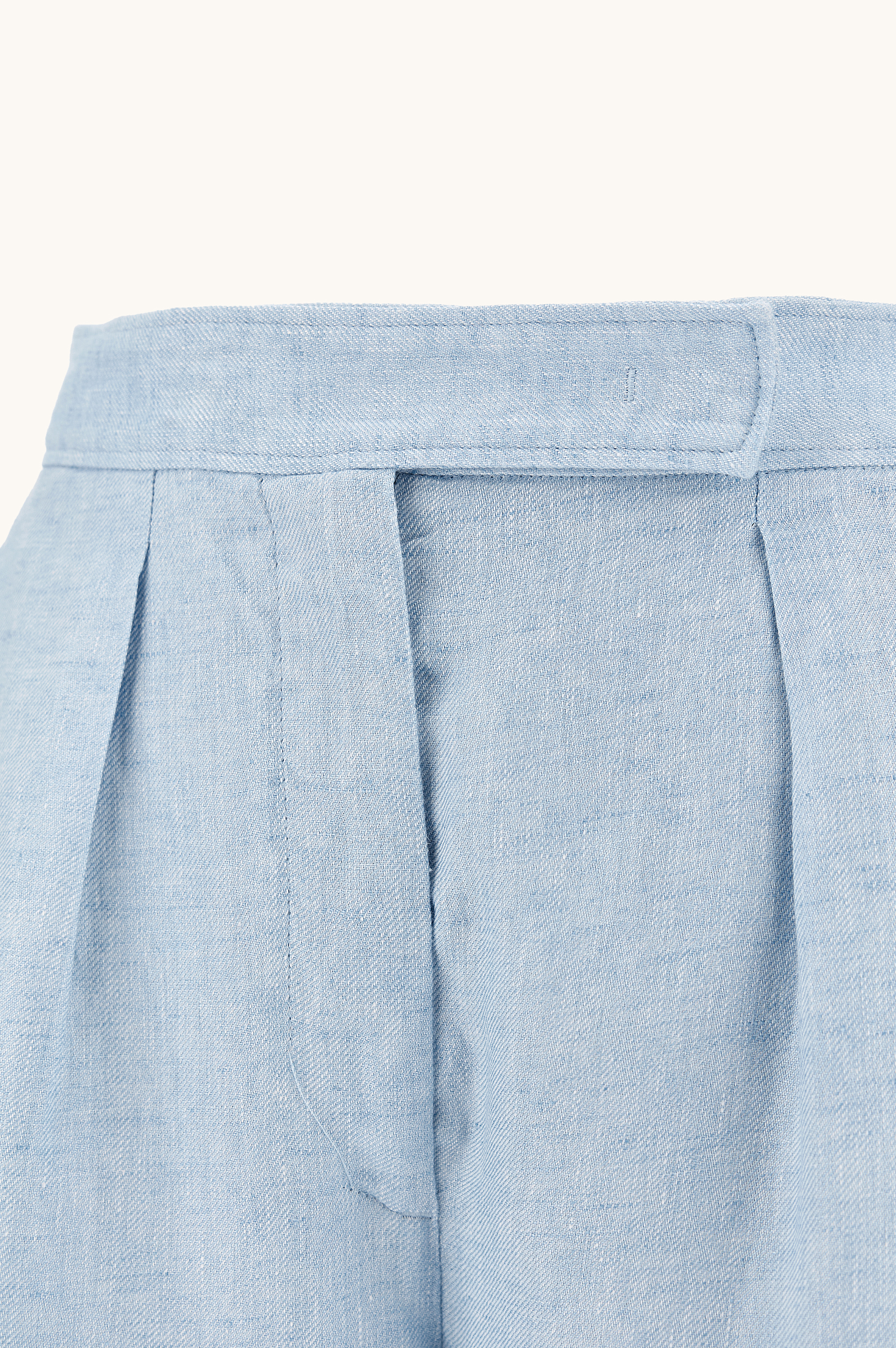 Wide leg linen trousers image number 6