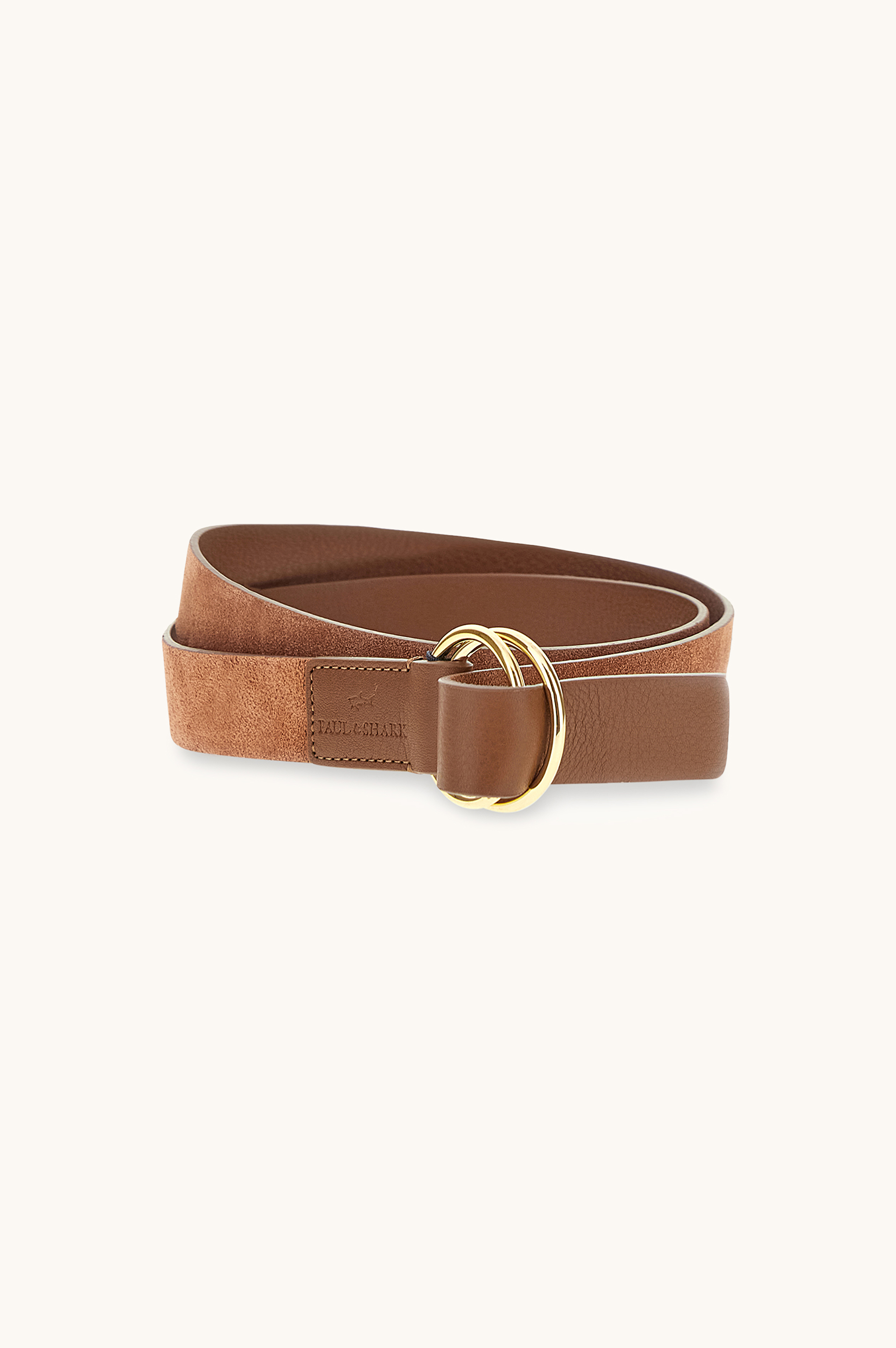 Leather and suede belt image number 0