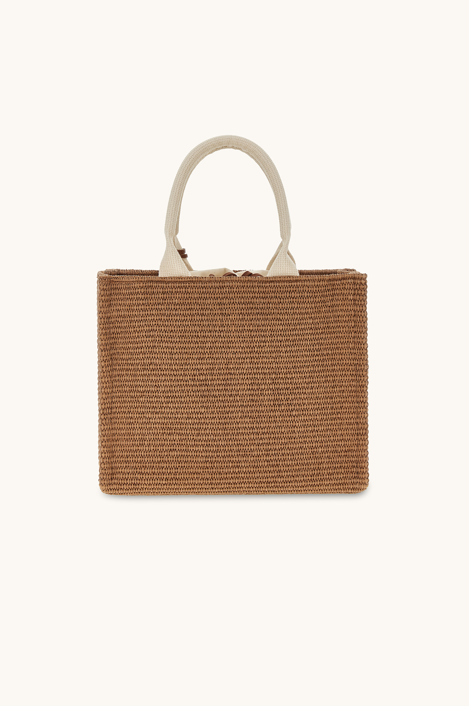 Sac en raphia et cuir image number 1